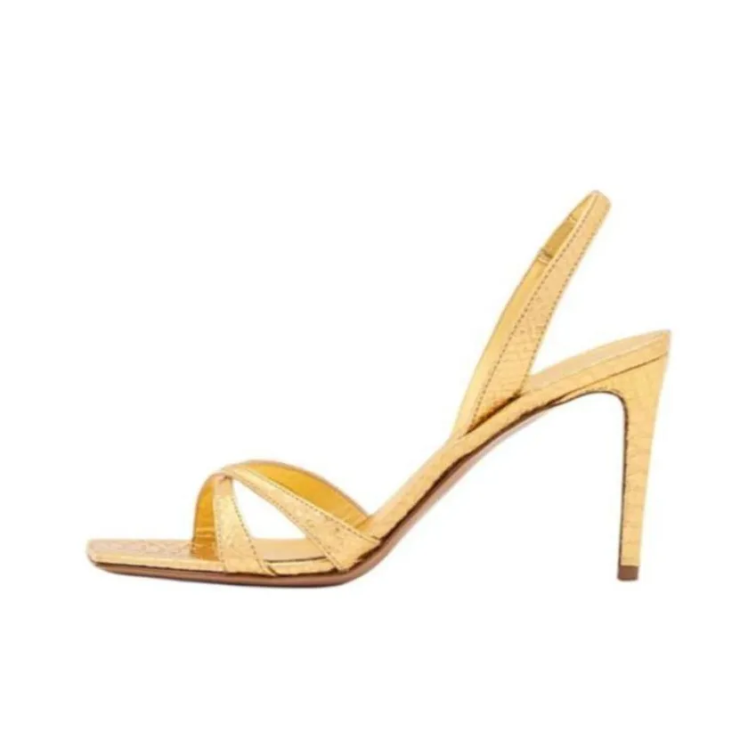 Paris Texas Square Toe Slingback Sandals Women's