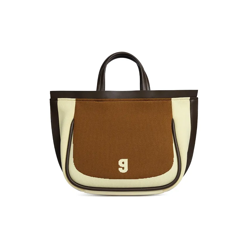 KUNOGIGI Fabric Cow Leather Shoulder Bag Crossbody Bag Handbag Small Size Women's Multicolor