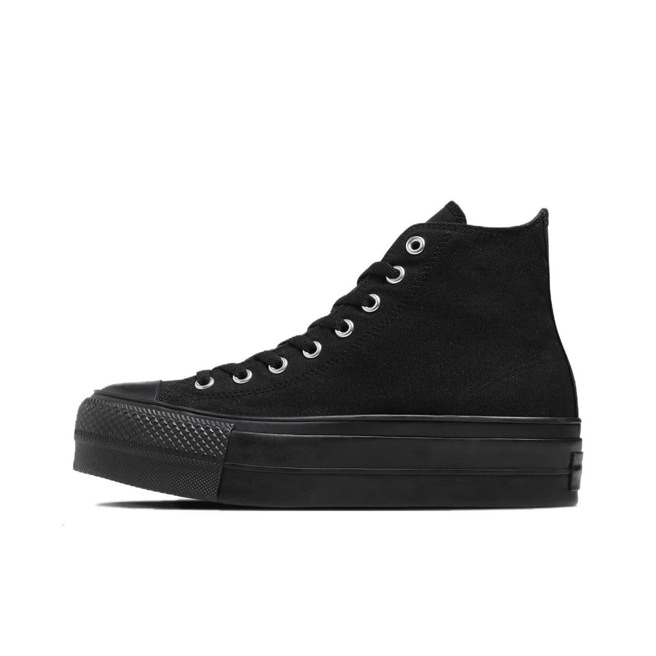 Конверс All Star Slip-Resistant Abrasion-Resistant High Top Skateboard Shoes Unisex Black Конверс All Star противоскользящие устойчивые к истиранию высокие кеды для скейтбординга унисекс черные
