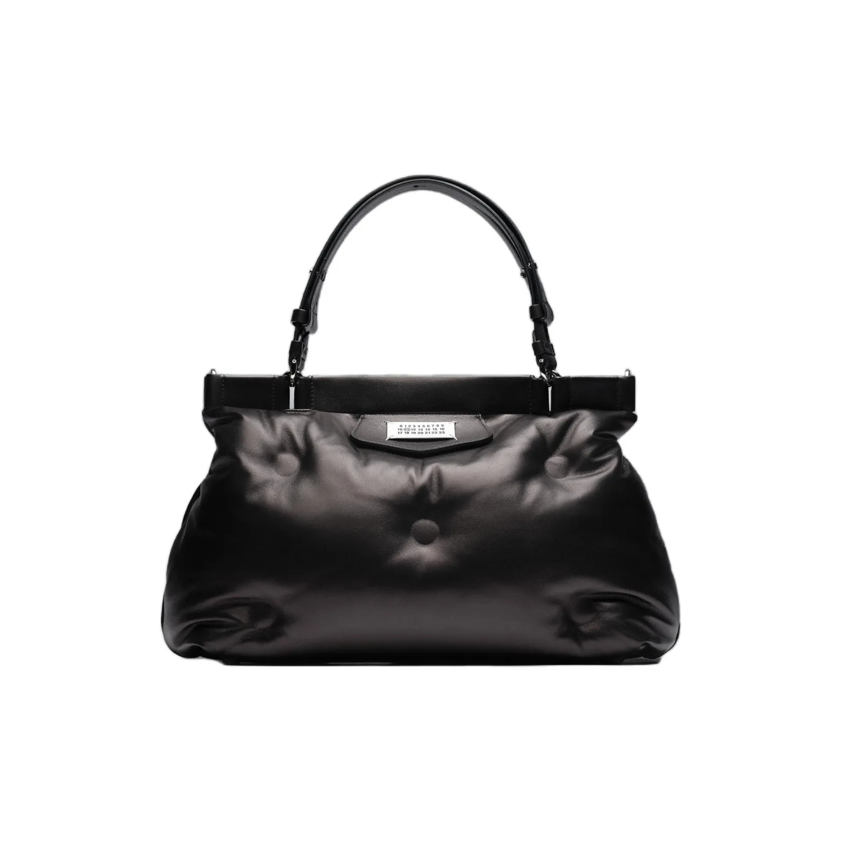 Maison Margiela Glam Slam Sheepskin Handbag Medium Size Women's Black