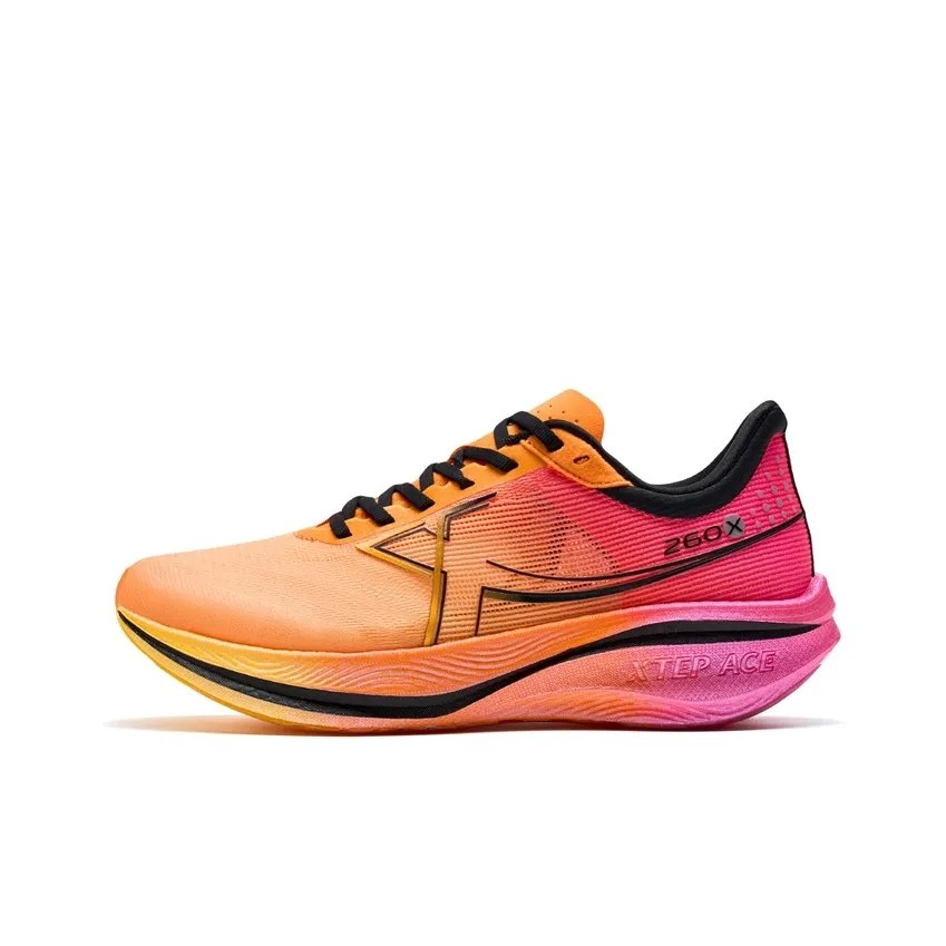 XTEP 260X 1.0 Running Shoes Women's Low top Mikan Orange/Orange Yellow/Fluorescent Charm Red