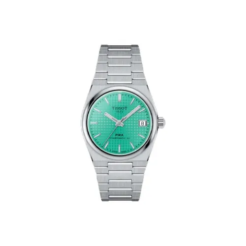 Tissot Автоматический Механический Movement Унисекс PRX Super Player Series Часы 35 мм Зеленые