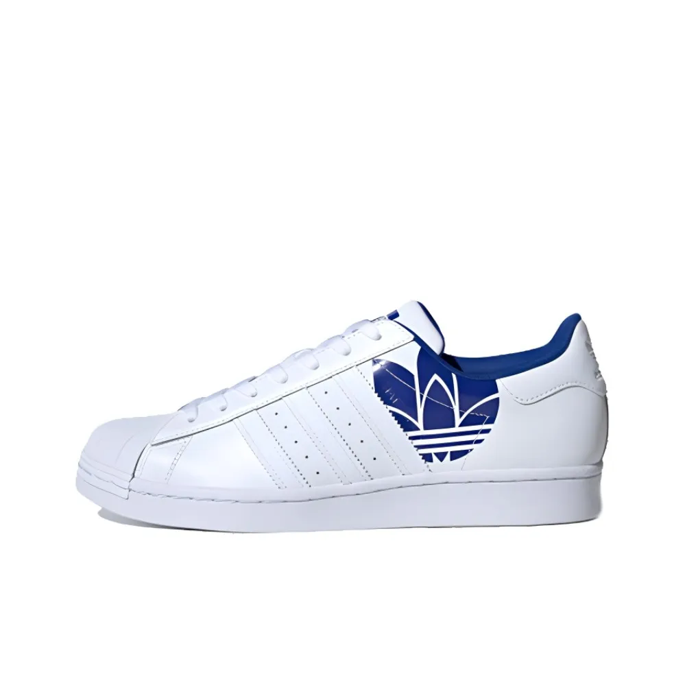 Adidas Superstar 'Trefoil Print   Royal Blue'