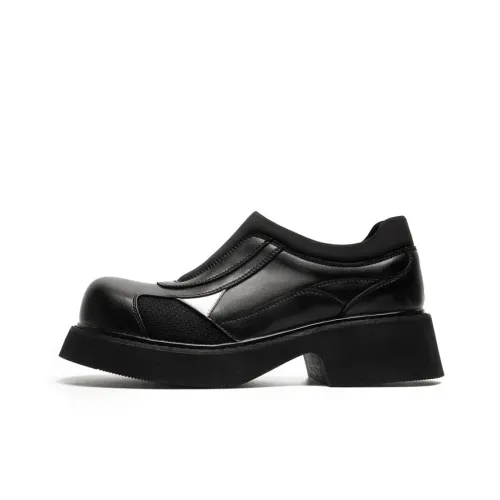 GZZ Мужские повседневные туфли Low Top Черные для мужчин