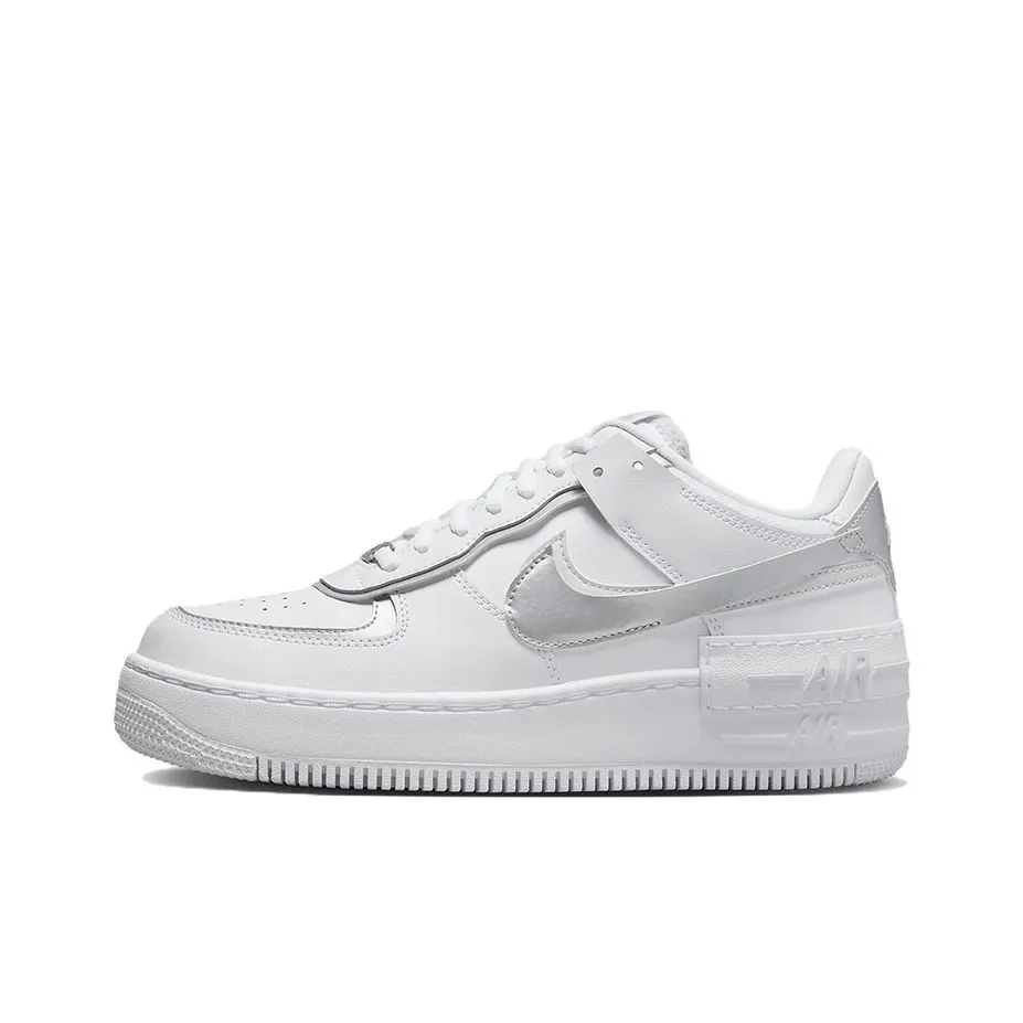Nike Air Force 1 Shadow 'White Metallic Silver' Women's