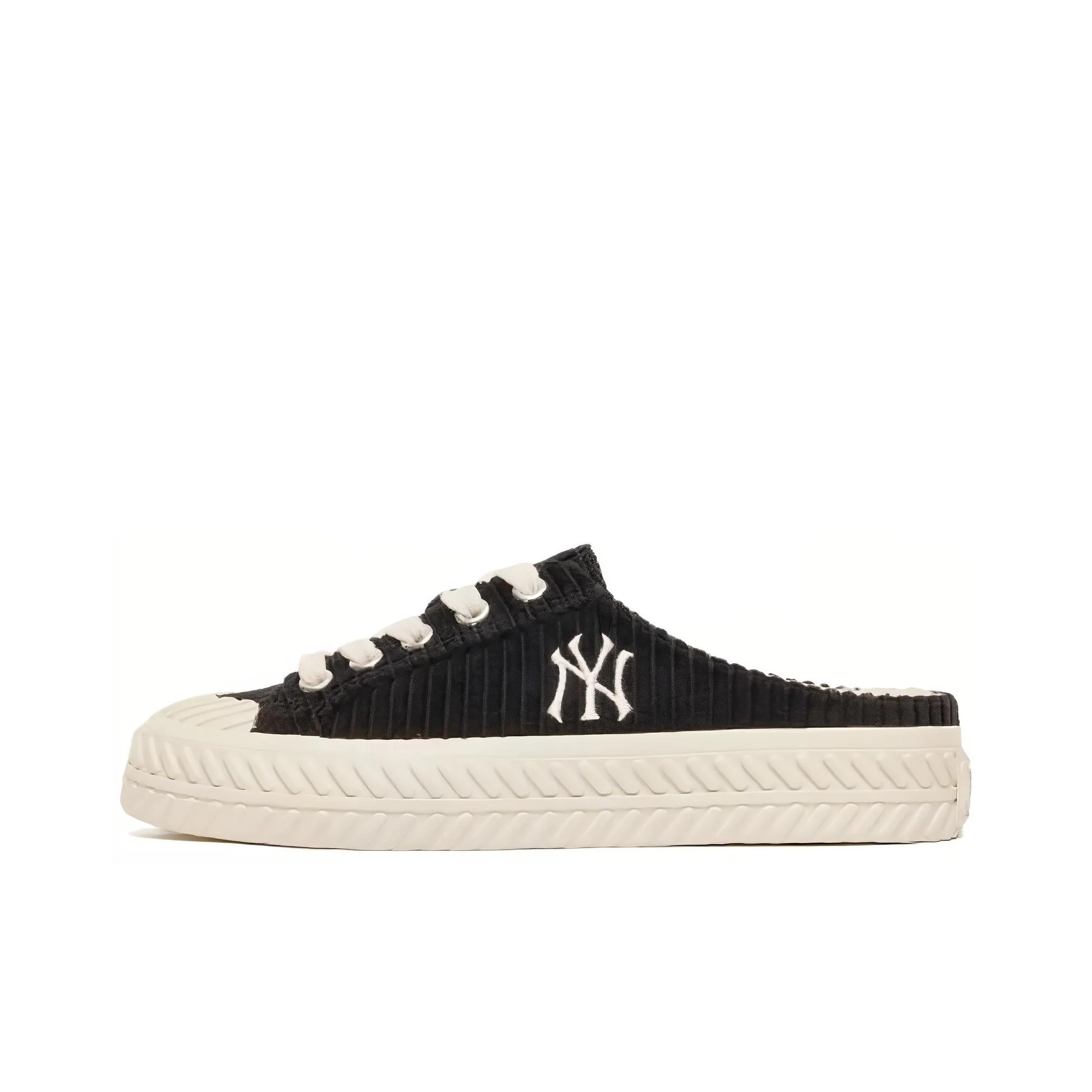 MLB Playball Mule Lightweight And Breathable Low Top Skateboard Shoes Unisex Black