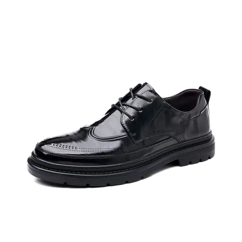 Help Мужские повседневные туфли Low Top Черные для мужчин