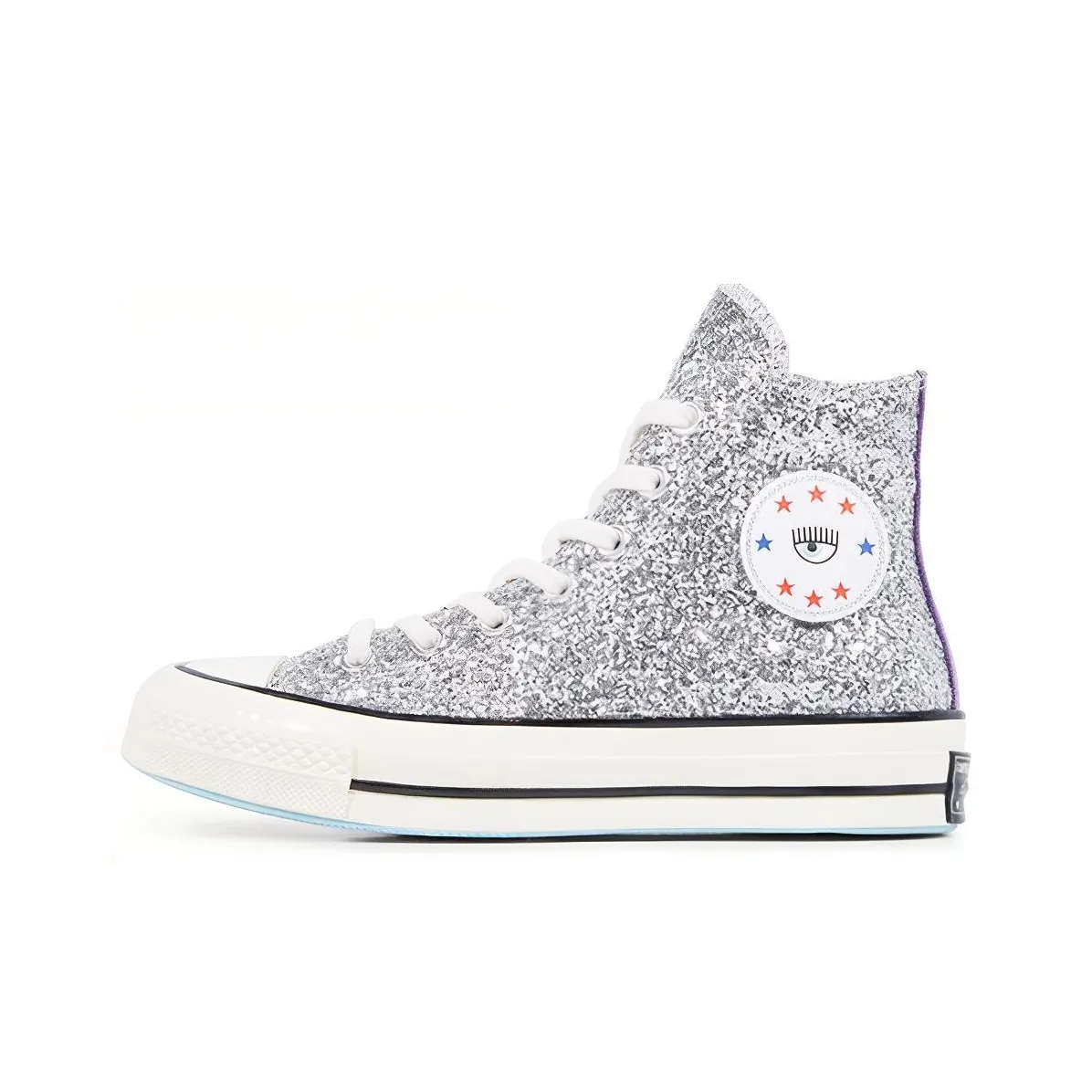 Converse Chuck Taylor All Star 70 Hi Chiara Silver Glitter Purple Women's