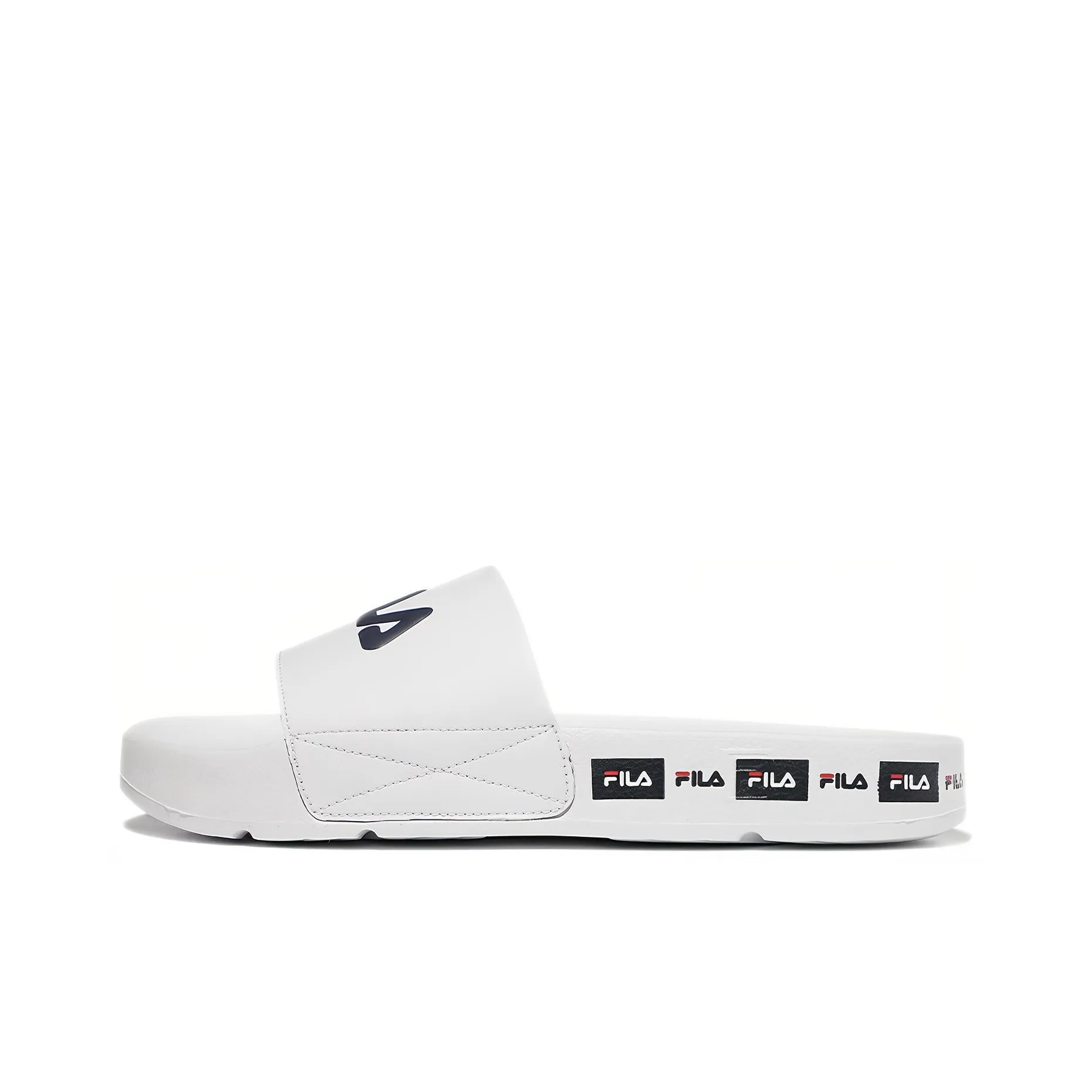 FILA Quiet Slippers Unisex White Korean Style FILA Тихие Слипоны Унисекс Белый Корейский стиль