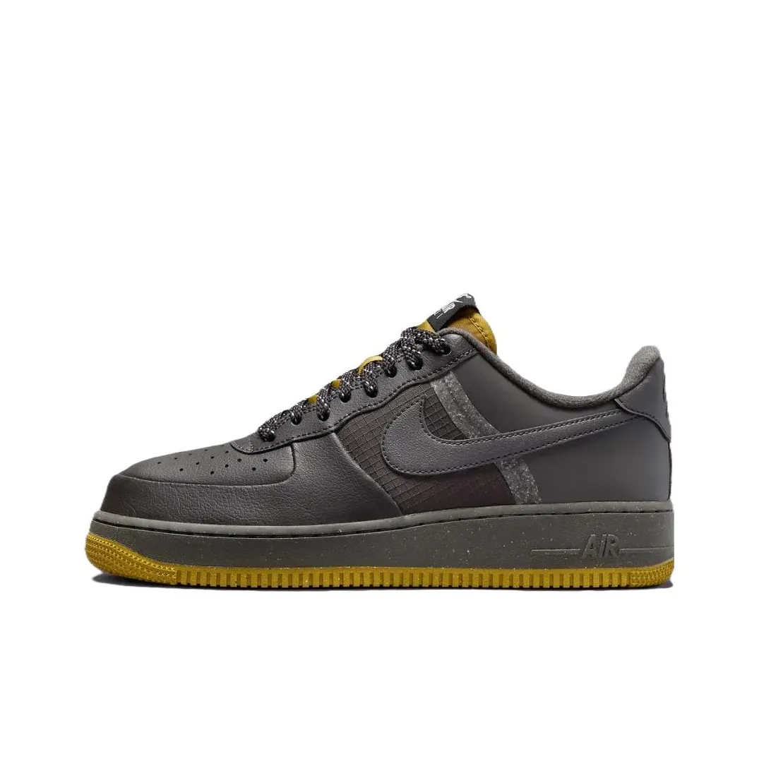 Nike Air Force 1 Low Топ Скейтборд Кроссовки Мужские Средне-Серые