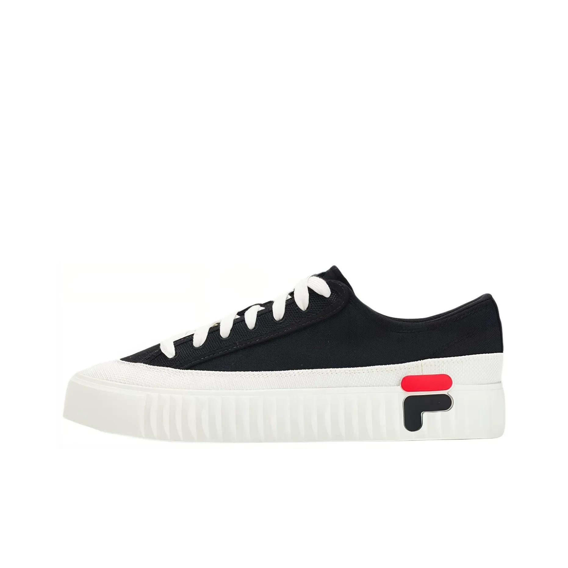 FILA Gear Low Top Skateboard Shoes Men's Black White