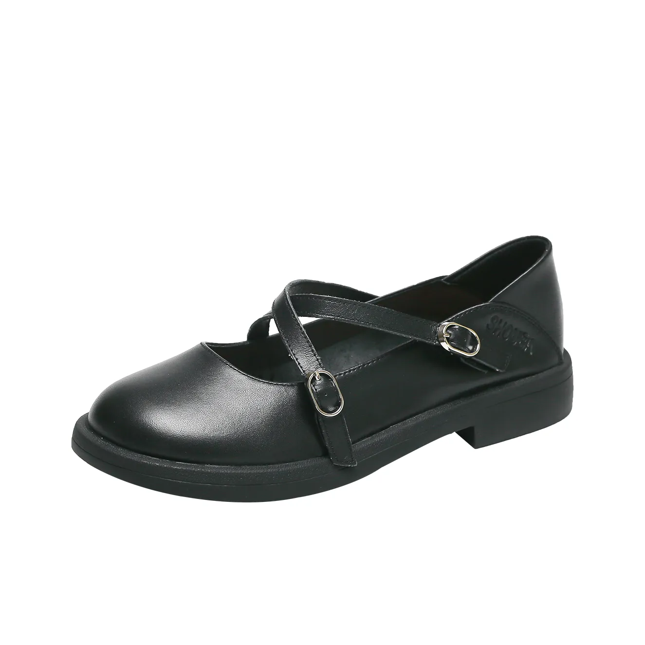 SHOUBA Квадратный каблук Mary Jane Женские туфли