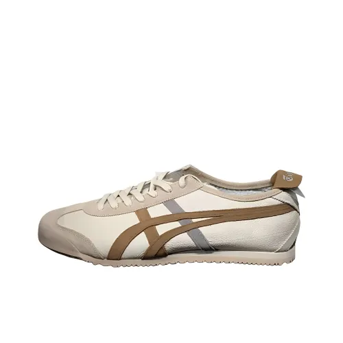 Onitsuka Tiger MEXICO 66 Повседневная обувь Низкий Топ Бежево-коричневый Унисекс