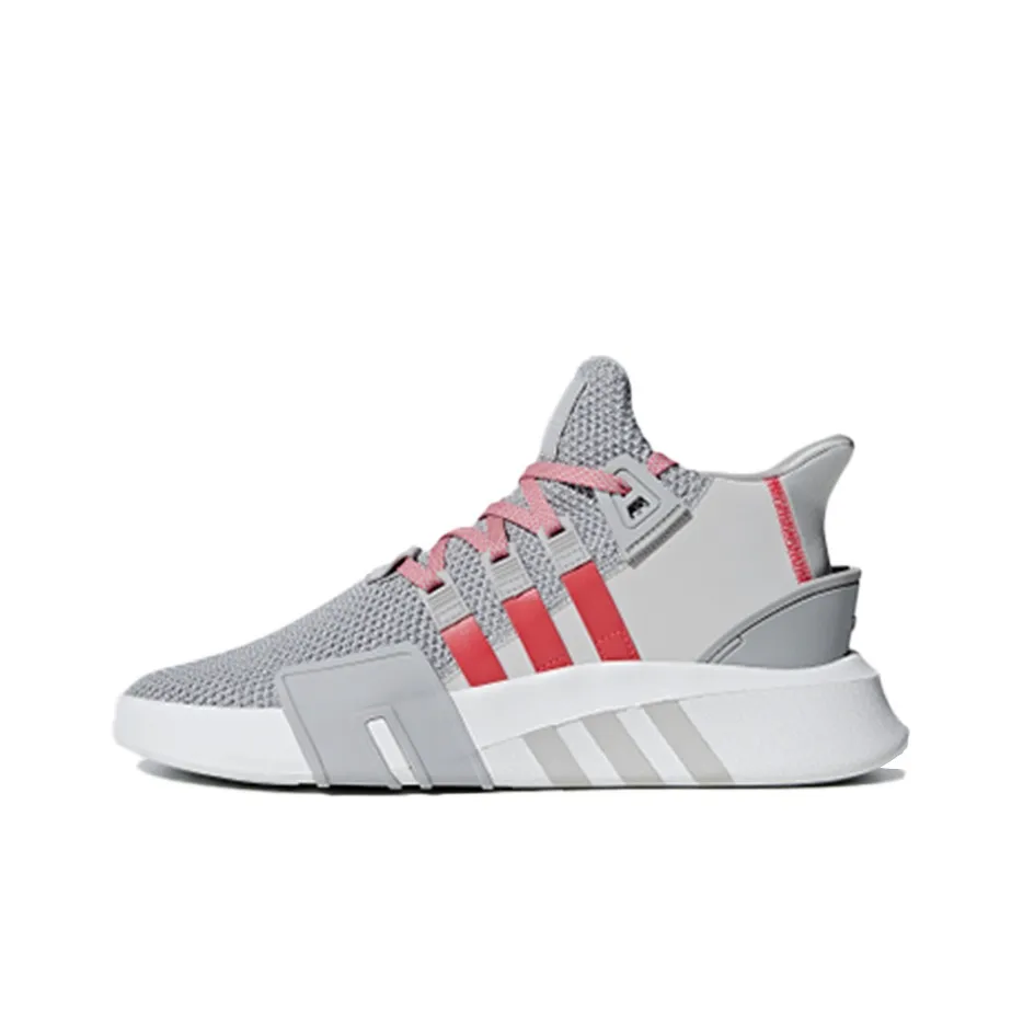 Adidas Originals Eqt Bask Adv Амортизаторы Шок Устойчивость к истиранию MID Топ Casual Унисекс Серый Красный