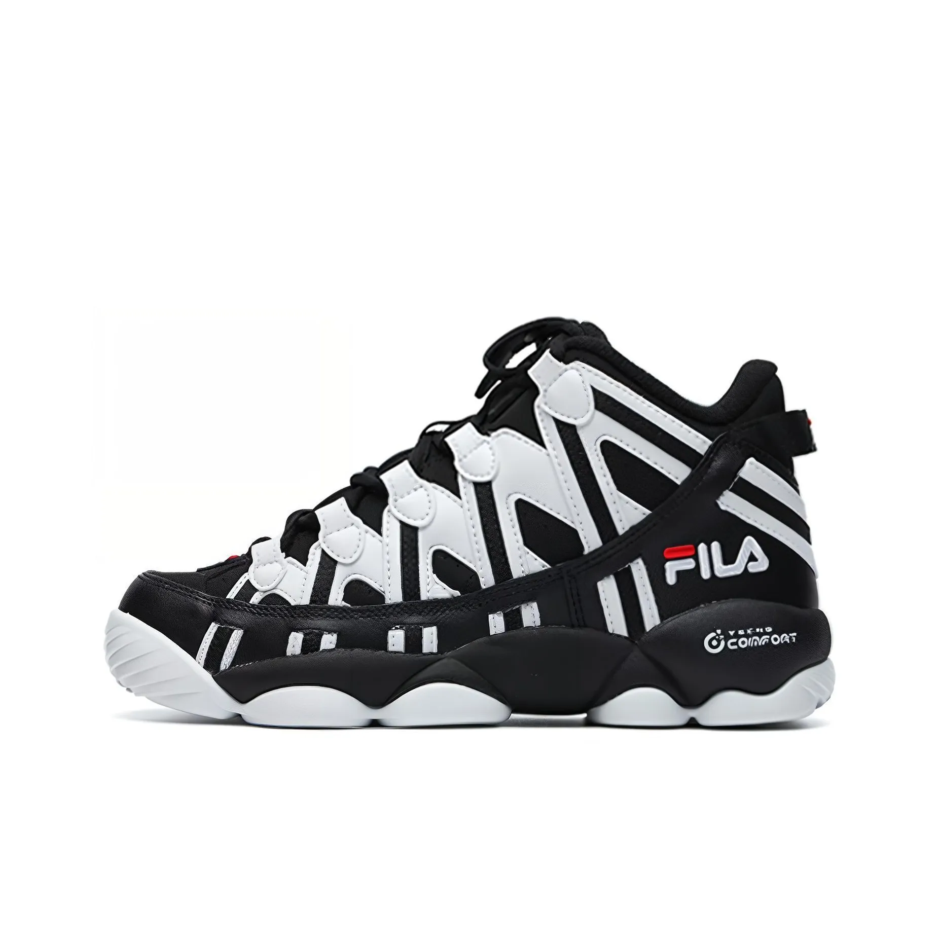 FILA HERITAGE BASKETBALL Low Top Vintage Basketball Shoes Women's Black White