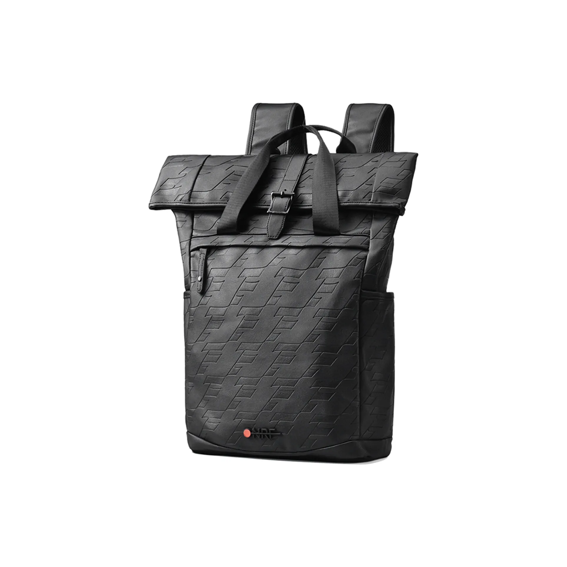 ONRF ПВХ Кожа Рюкзак Ноутбук Сумка Стандартная Унисекс Крутой черный