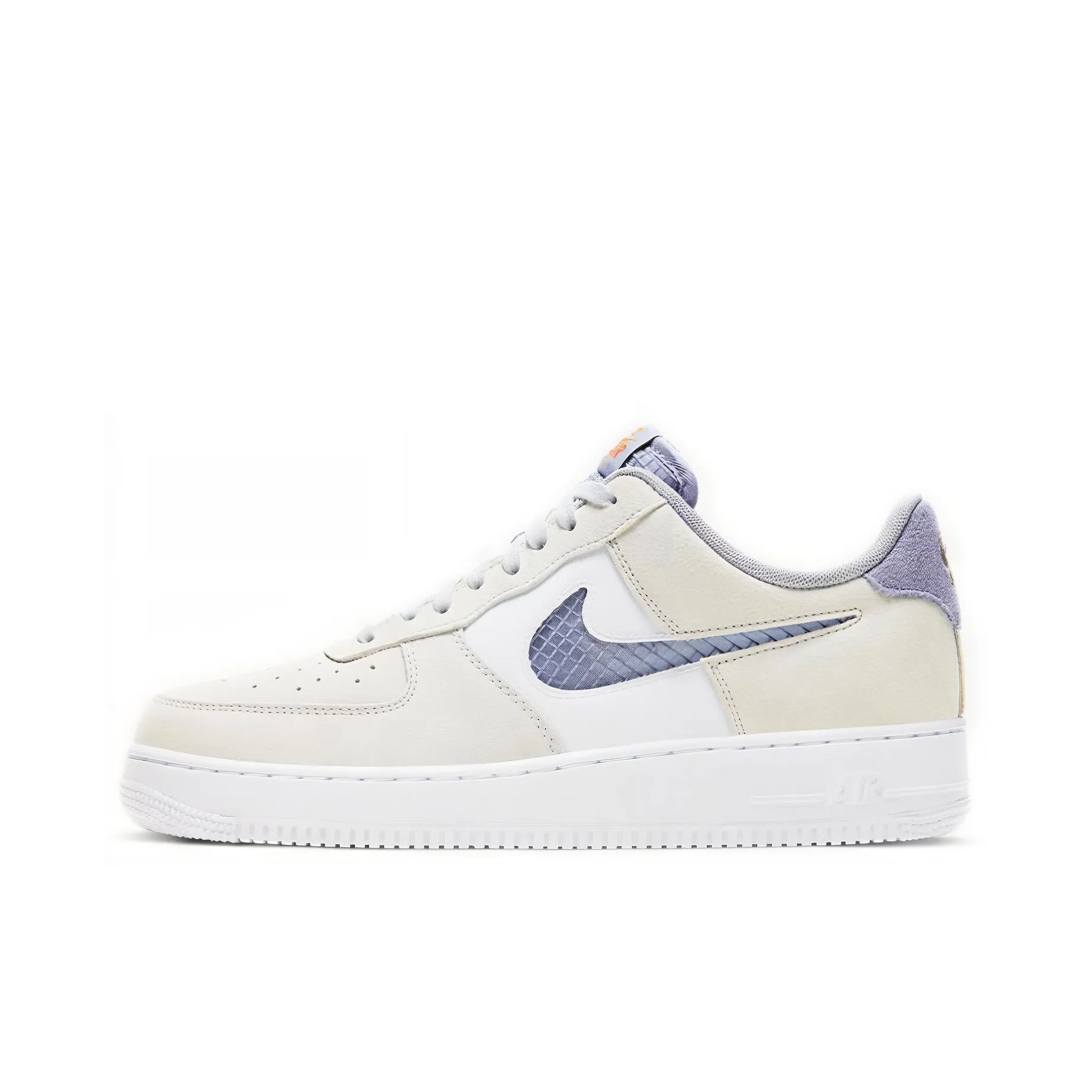 Nike Air FORCE 1 07 Lv8 Покрытие Низкие Кроссовки для скейтбординга Мужские Белые и Синие