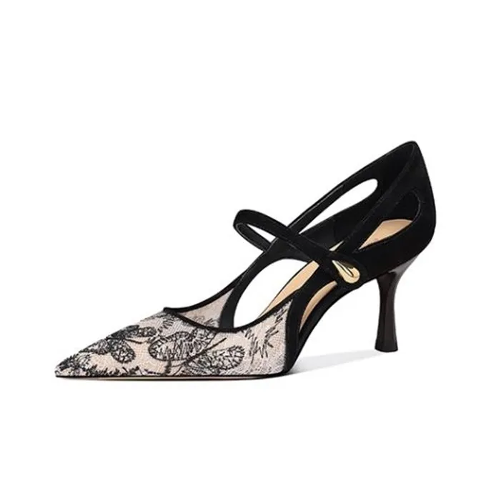 JESSICA SOPHIA One Ремешок Сандалии 7 см Женские Черные