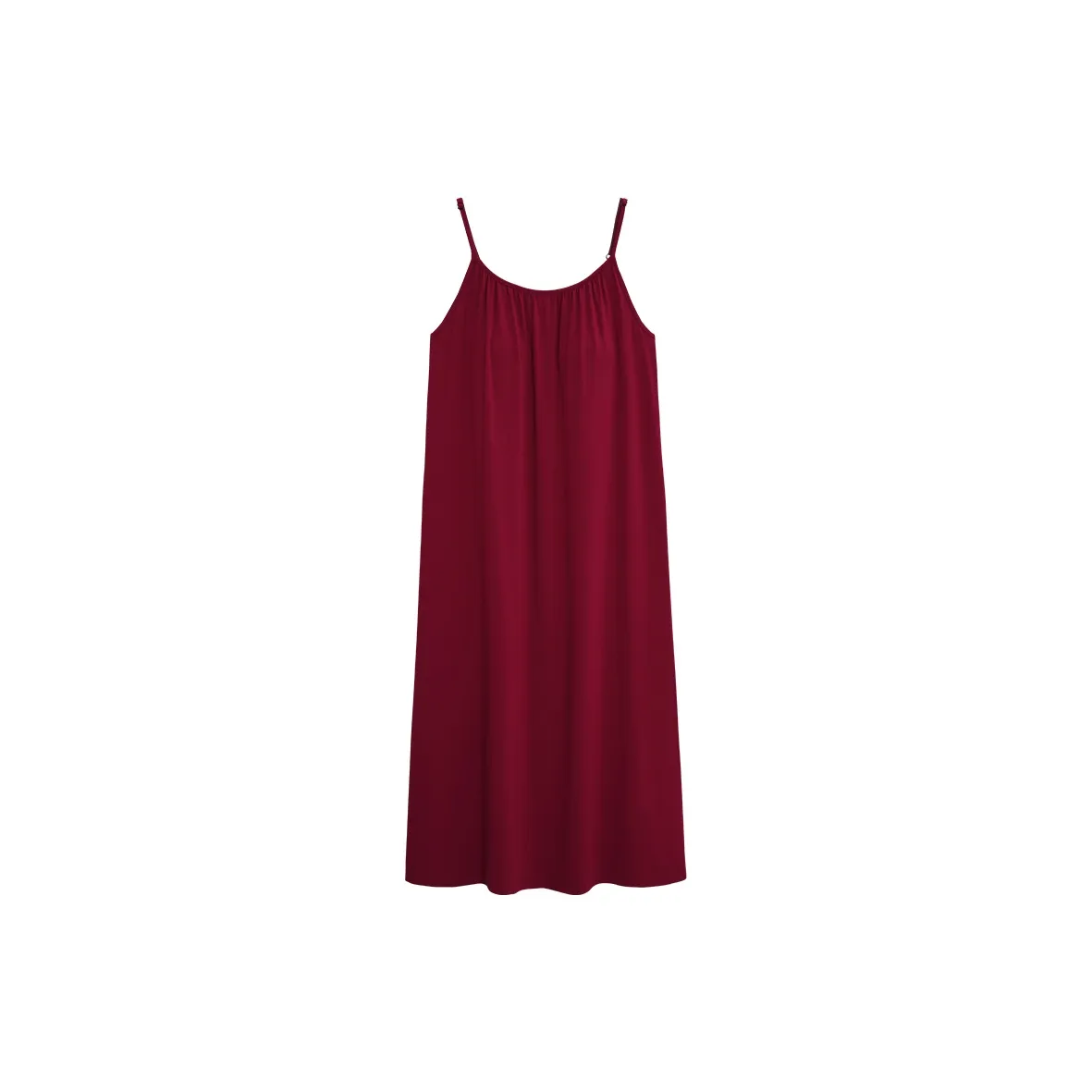Sha Qian Nightgown Summer Women's Red