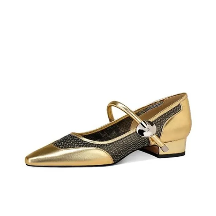 JESSICA SOPHIA Туфли Мэри Джейн с грубым каблуком 3 см женские черные