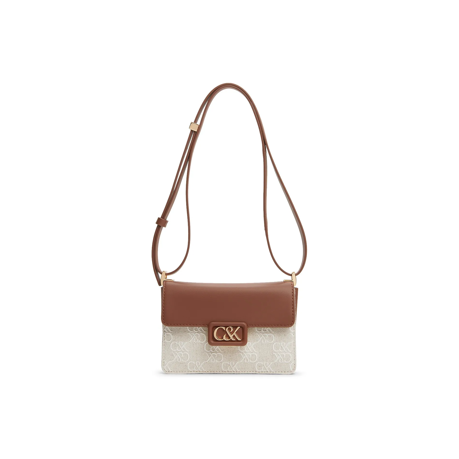 CHARLES KEITH Коровья кожа Сумка через плечо Маленькая Женская Коньяк Светло-коричневый Синий Черный