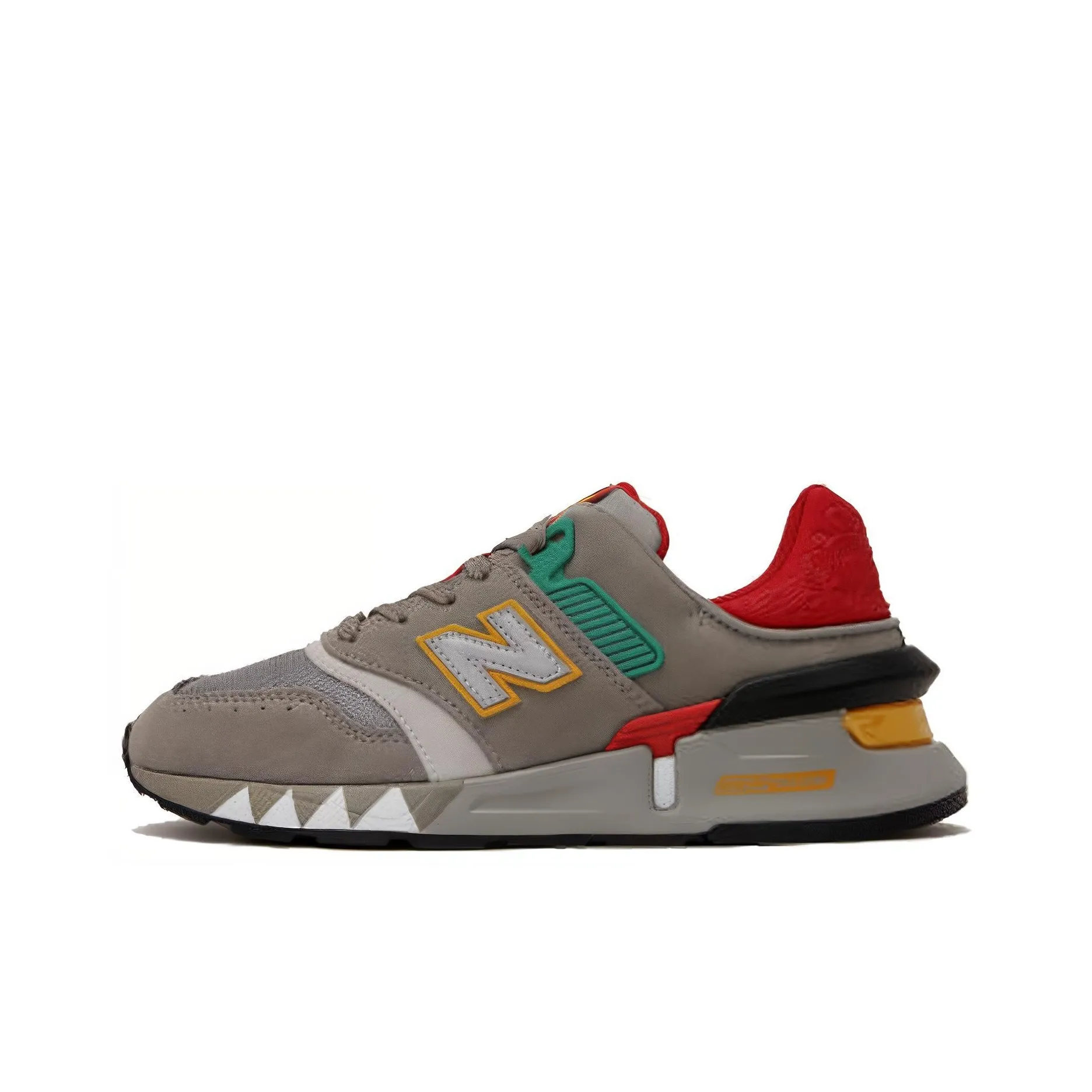 New Balance NB 997 Low Топ Повседневные Беговые Кроссовки Унисекс Серый Красный Зеленый