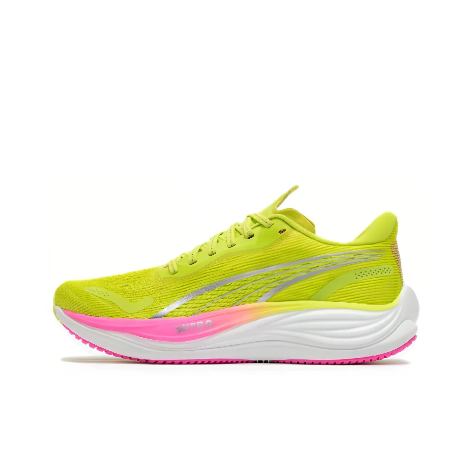 PUMA Velocity Nitro 3 Slip-resistant Abrasion-resistant Low Top Casual Running Shoes Women's Yellow PUMA Velocity Nitro 3 Противоскользящие Устойчивые к истиранию Низкий Топ Повседневные Беговые Кроссовки Женские Желтые
