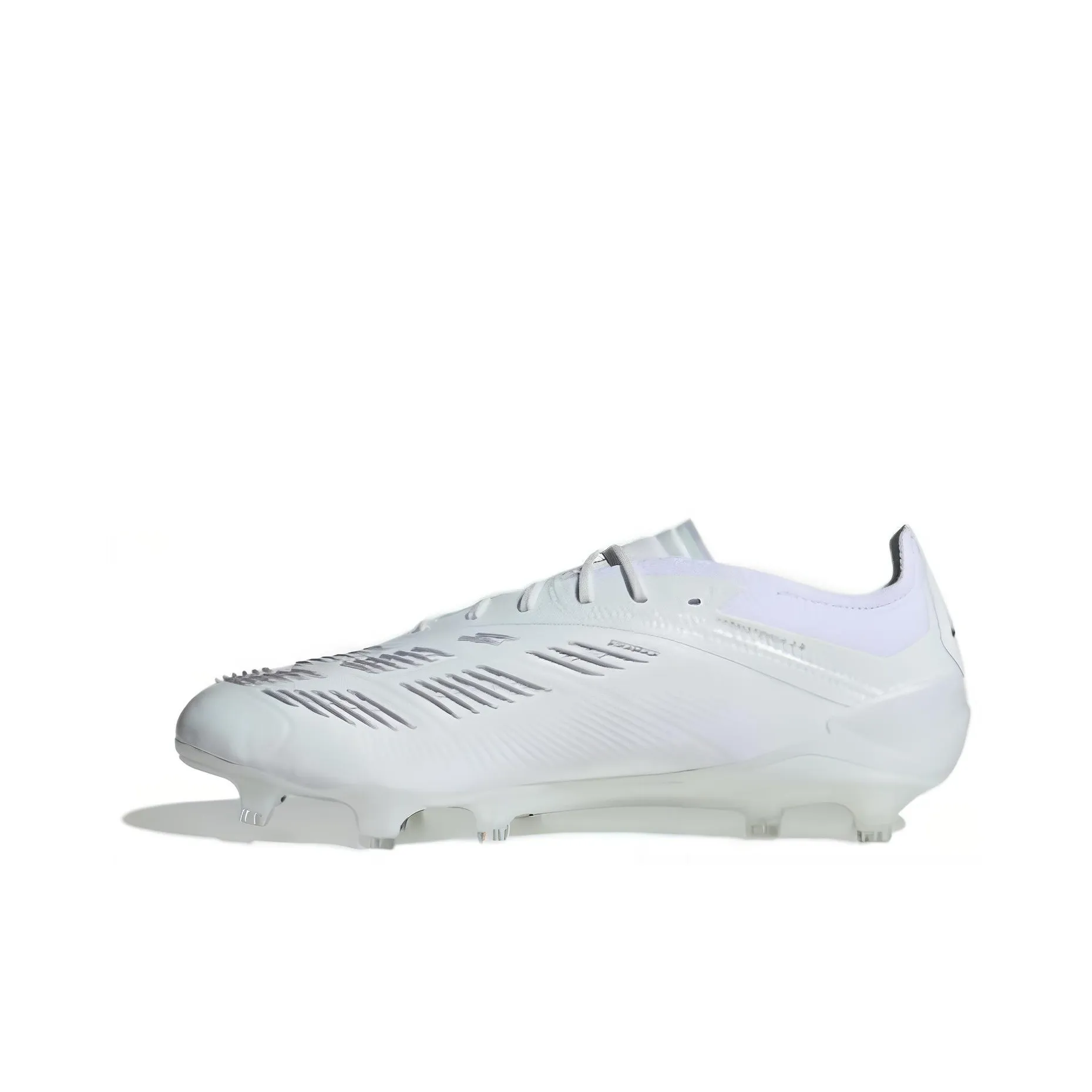 Adidas PREDATOR 24 ELITE FG Твердое покрытие устойчивый к истиранию футбольные бутсы унисекс белый