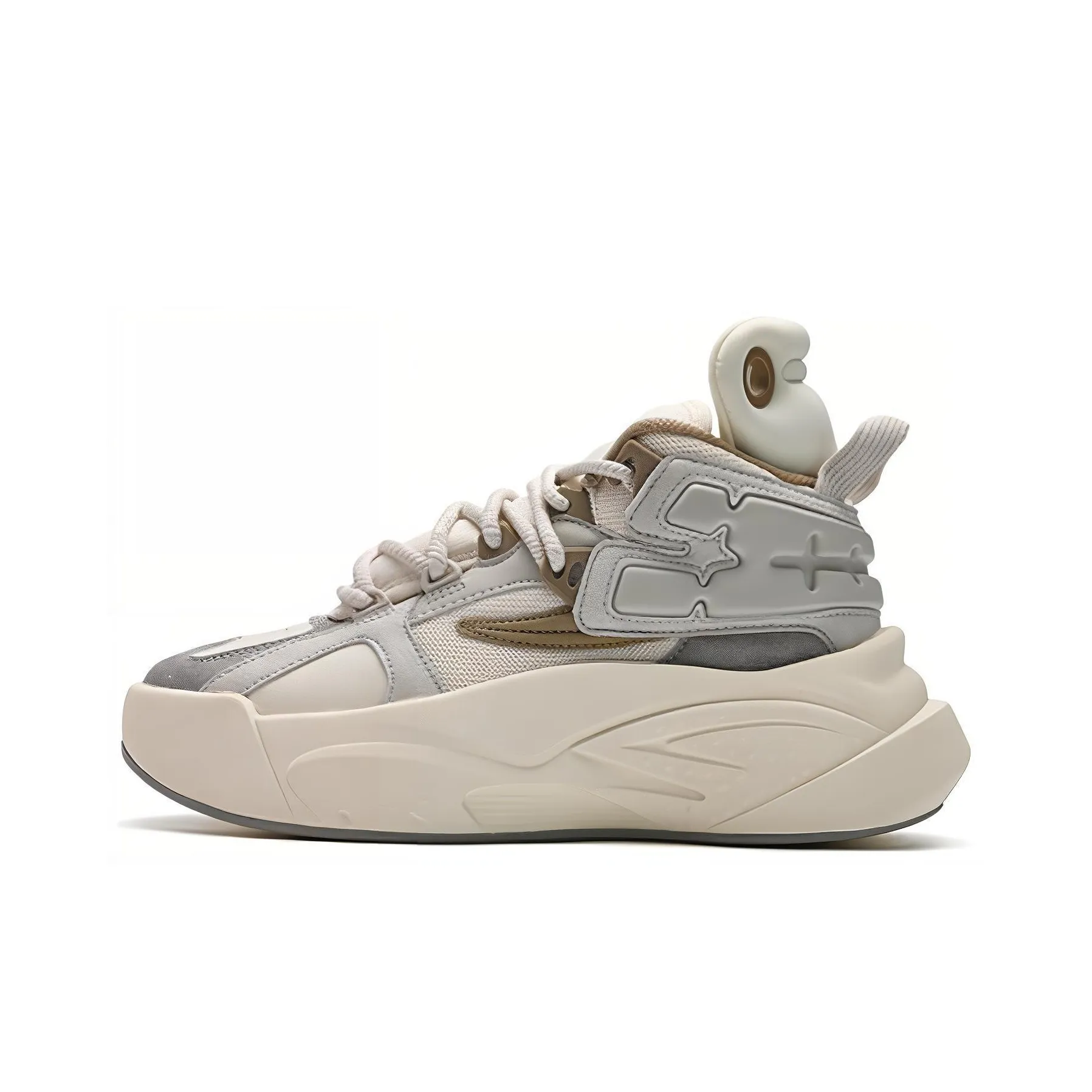 FILA FUSION THE MASH Амортизация Износостойкий Высокий Топ Винтажные Баскетбольные Кроссовки Женские Белые