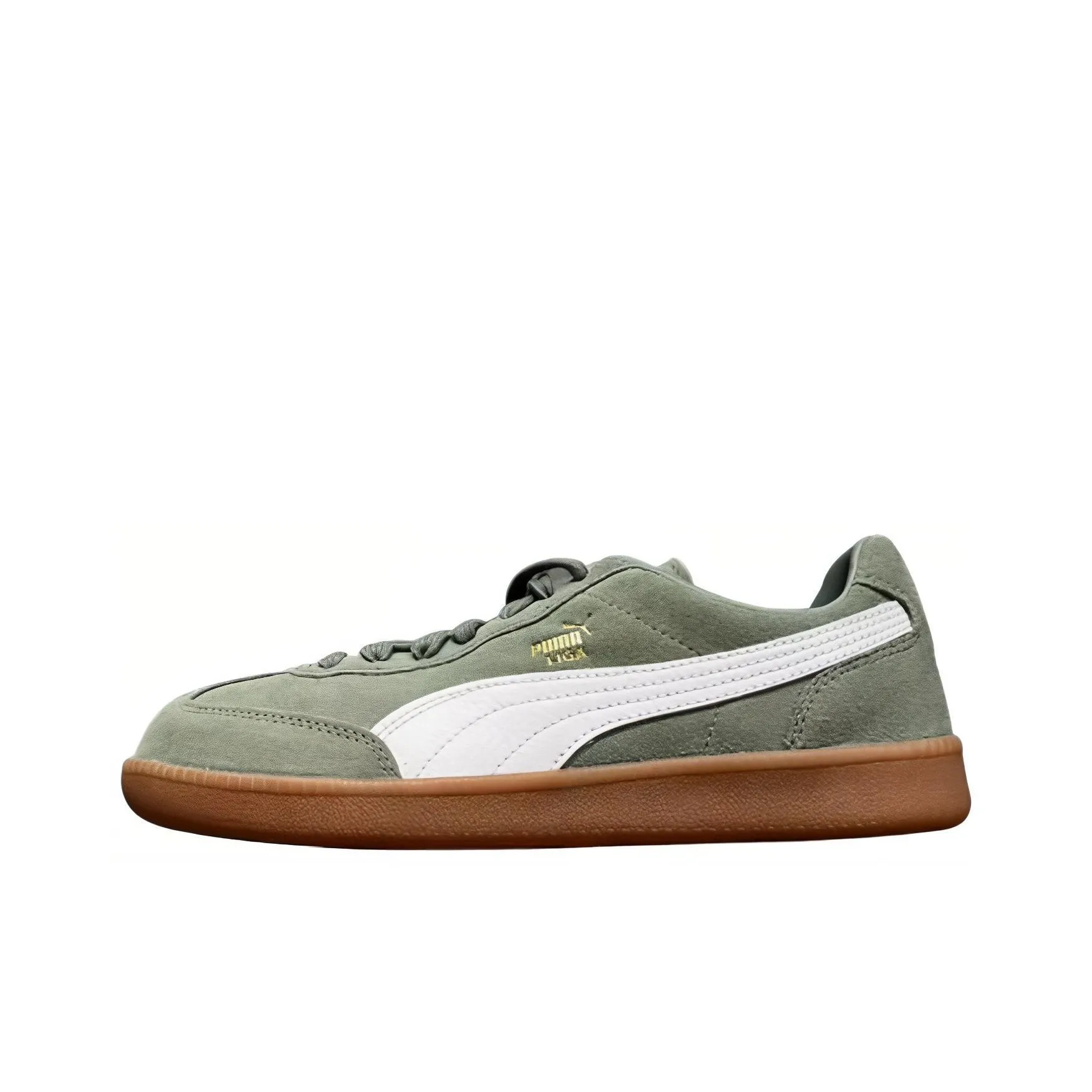 PUMA Suede Series Abrasion Resistant Breathable Low Top Skateboard Shoes Men's Green