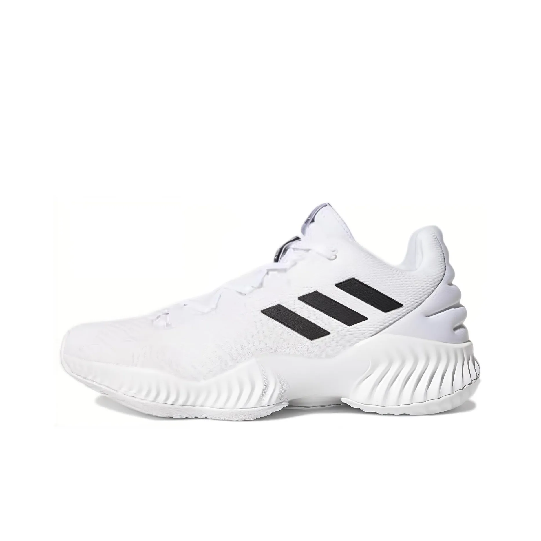 Adidas Pro Bounce 2018 Устойчивые к истиранию низкие баскетбольные кроссовки для игры Мужские Белые