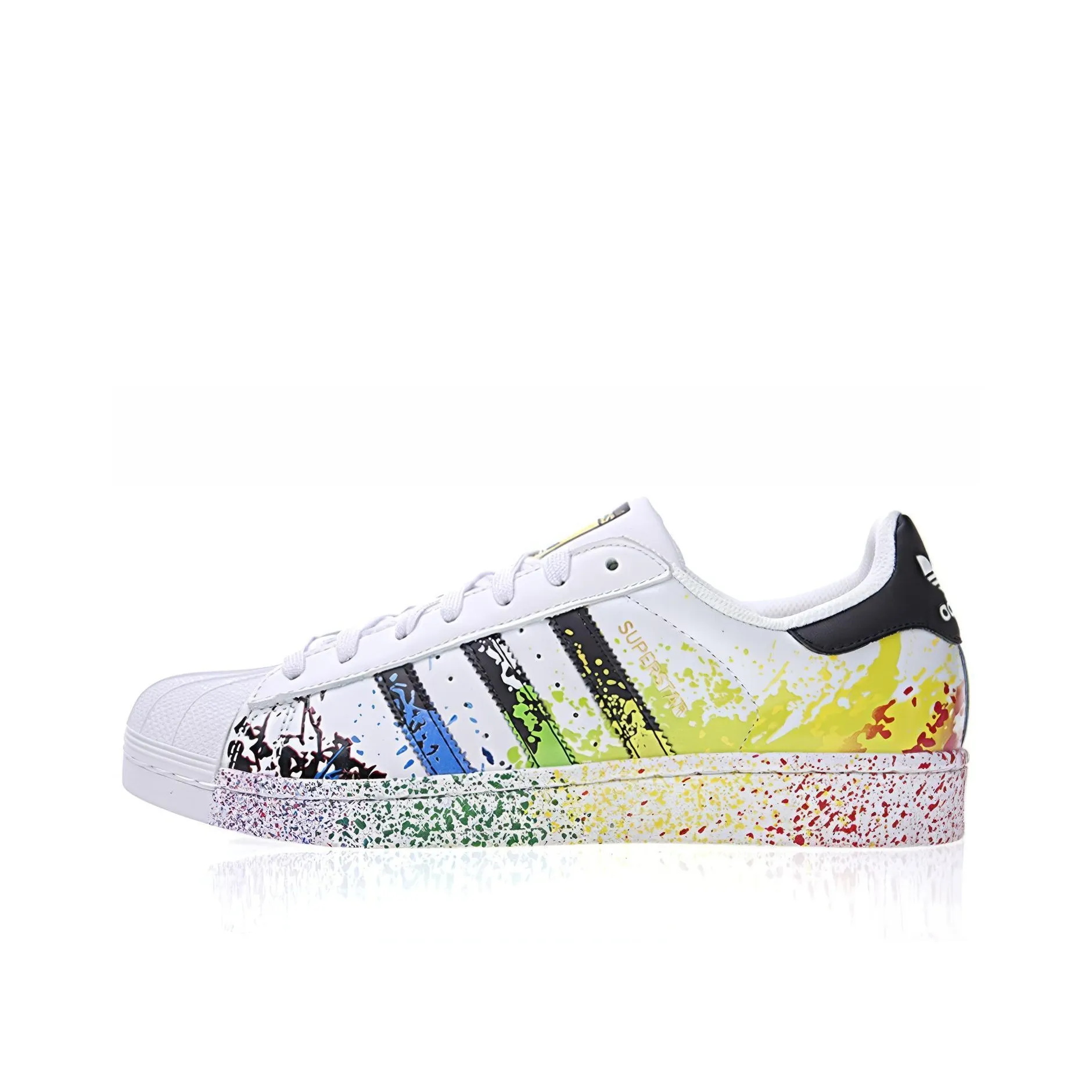 Adidas Superstar Pride Shoes 'White Black Multi Color'