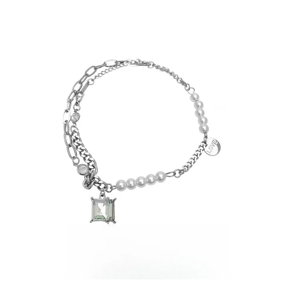 KING OF BLING Сплав Искусственный жемчуг Браслеты Унисекс