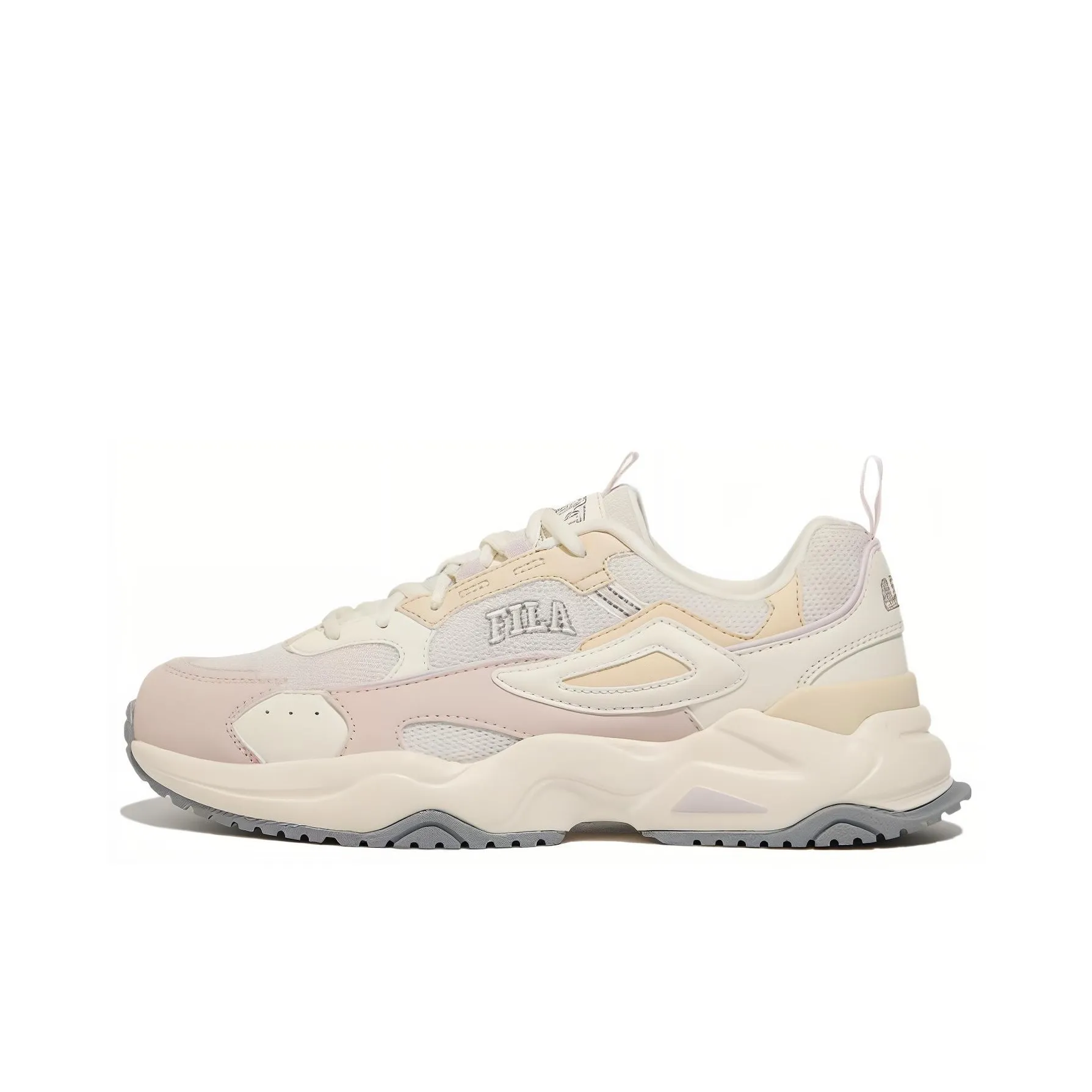 FILA Rayflide Low Top Casual Shoes Unisex White Pink