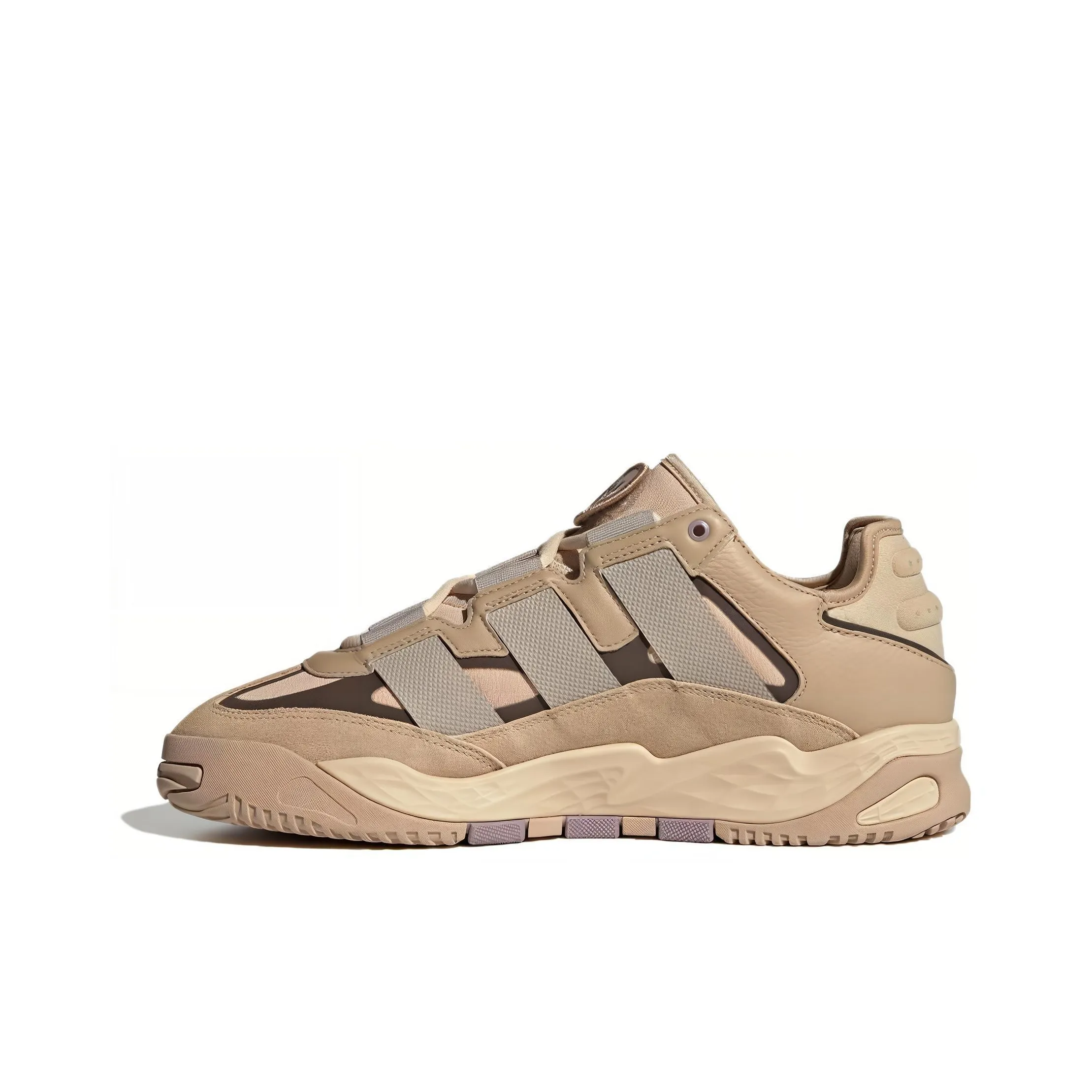 Adidas Originals Niteball 1,0 Slip-resistant Abrasion-resistant MID Топ Casual Unisex Телесно-розовый