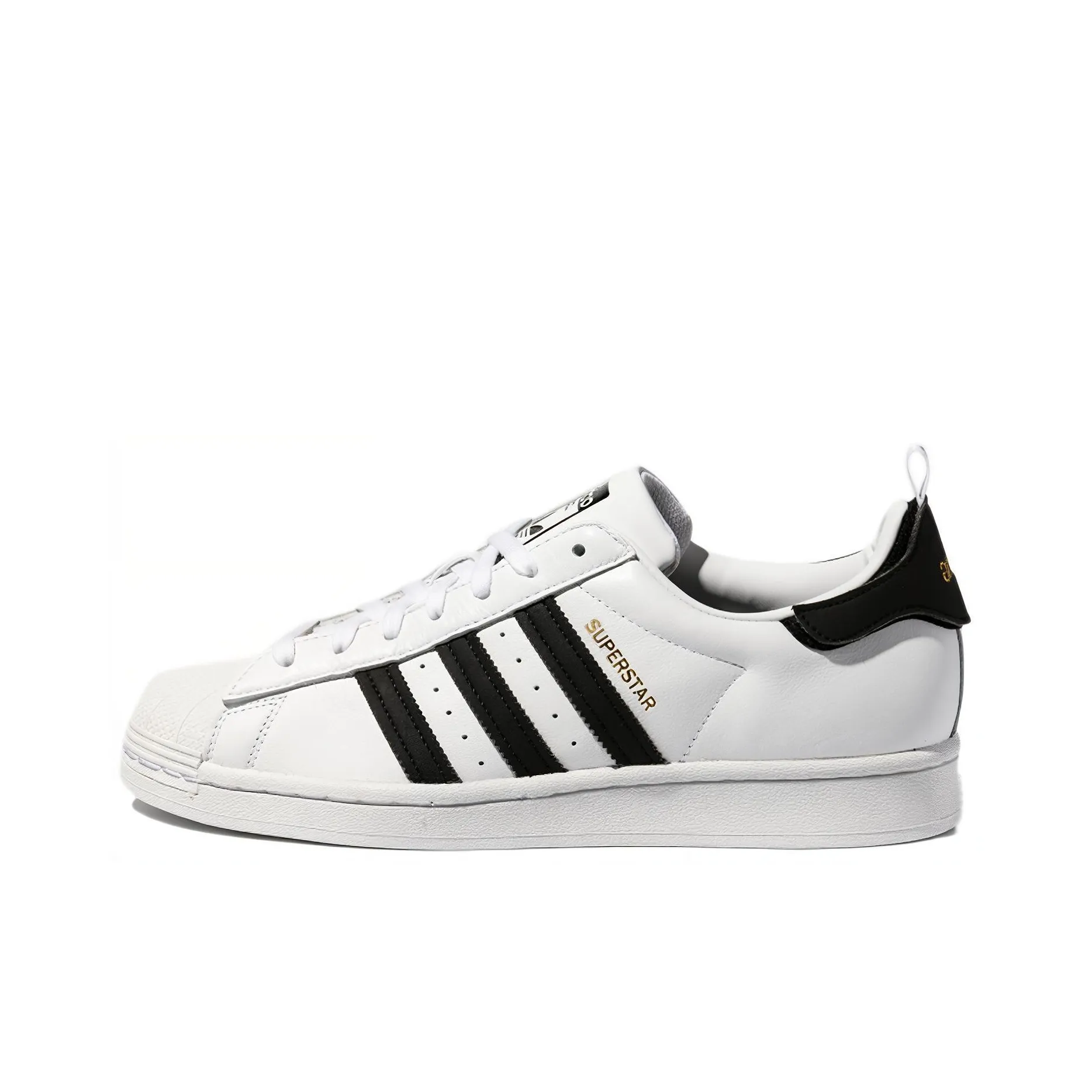 Adidas Originals Superstar Shoes 'Black White Gold'