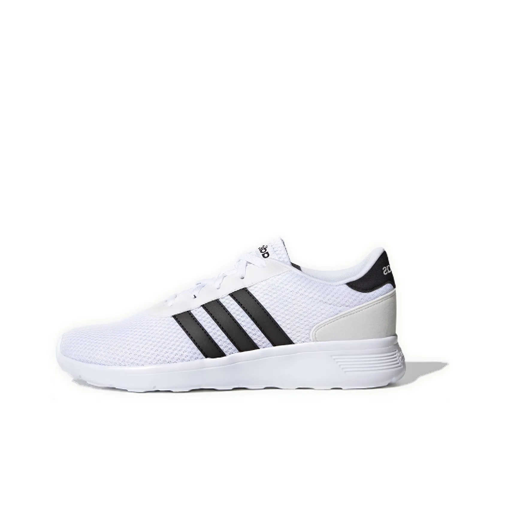 Adidas Neo Lite Racer 1,0 Slip-resistant Abrasion-resistant Low Top Casual Men's White Black Adidas Neo Lite Racer 1,0 Противоскользящий Устойчивый к истиранию Низкий Топ Повседневный Мужской Белый Черный