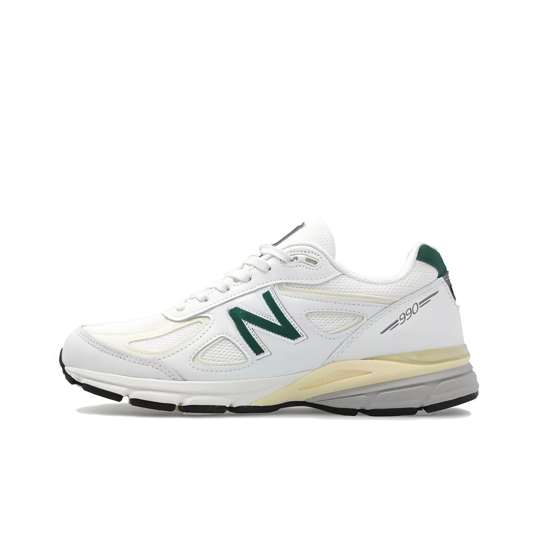 New Balance 990v4 MiUSA White Green
