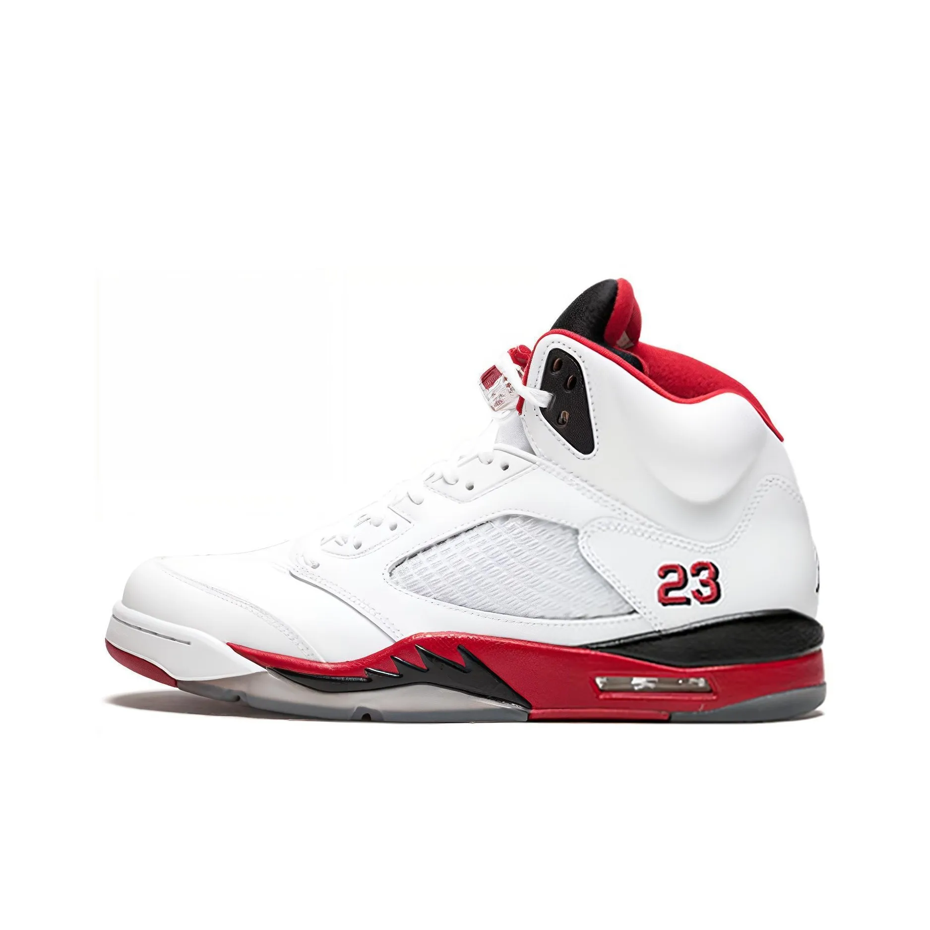 JORDAN 5 Retro Fire Red Black Tongue 2013
