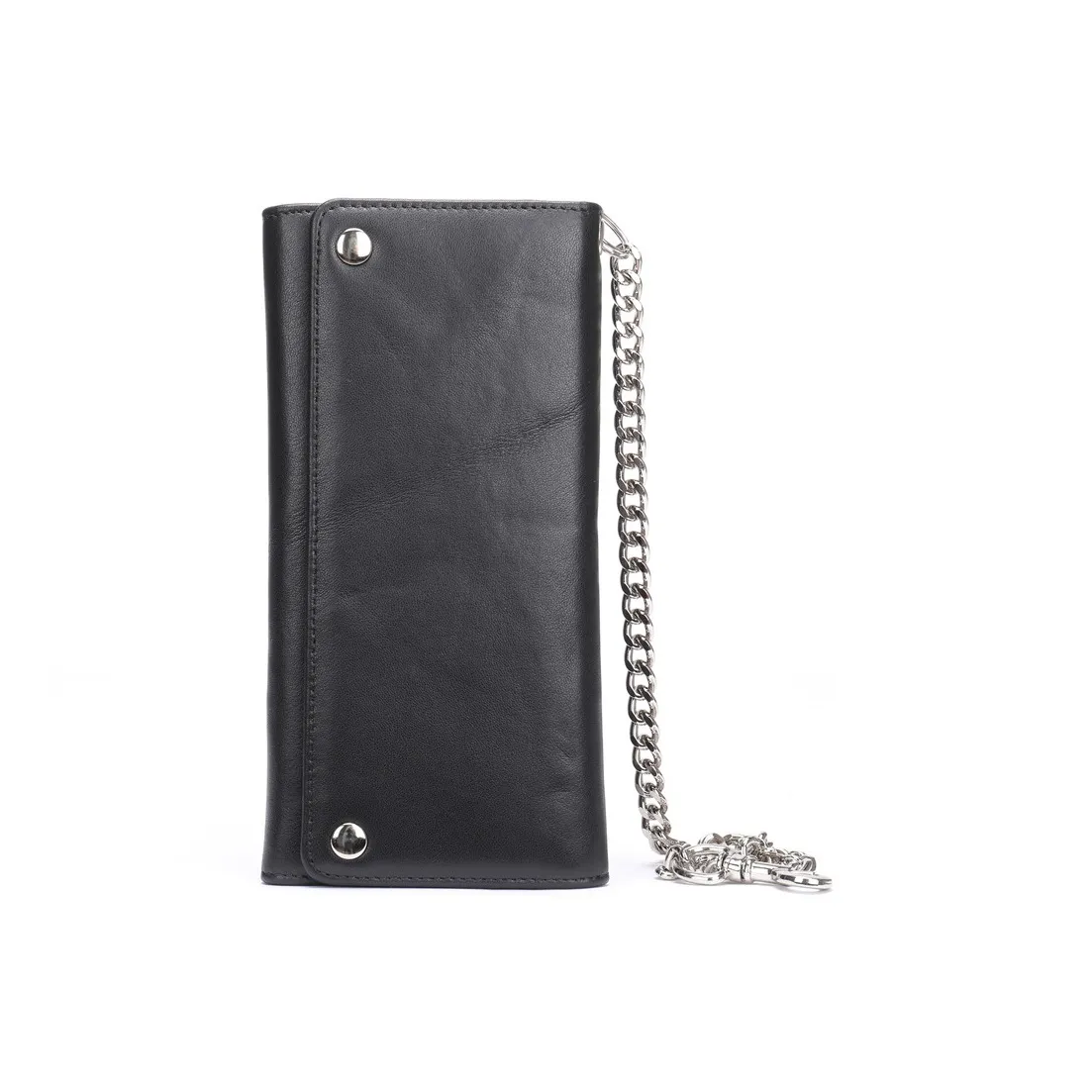 NOMK Кошелек из лицевой коровьей кожи держатель для карт стандартный мужской черный