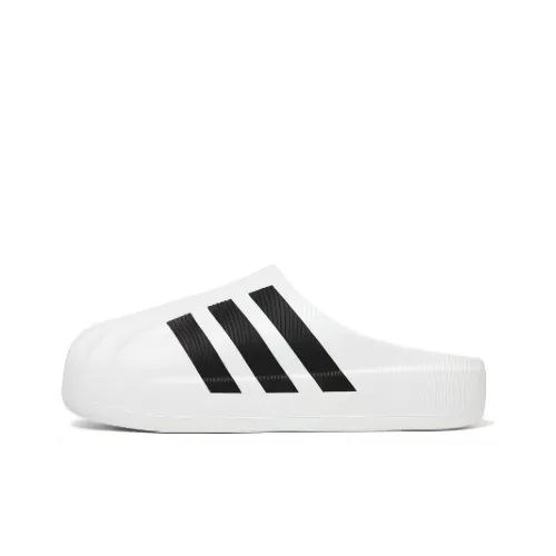 adidas originals AdiFOM SUPERSTAR MULE Домашние тапочки Белый черный Унисекс