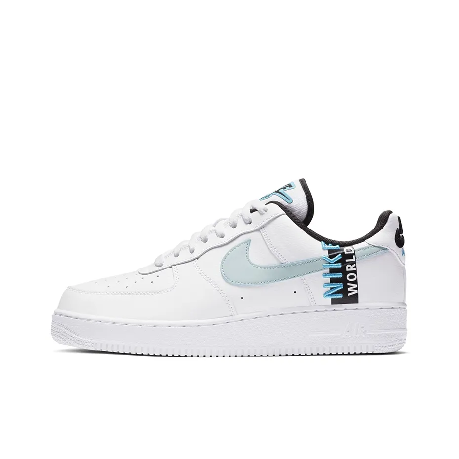 nike premium Air Force 1 Low '07 LV8 Worldwide Pack White Blue Fury