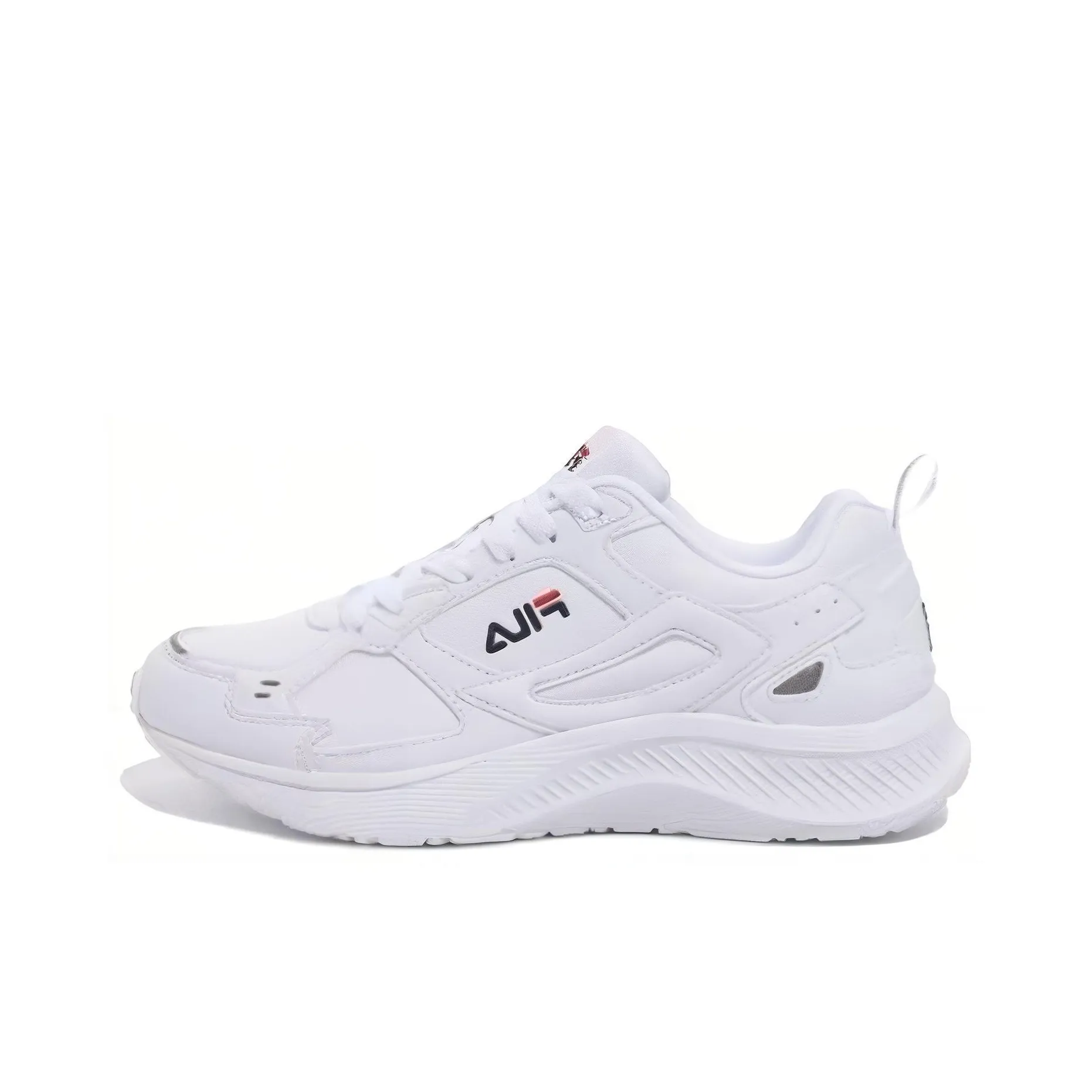 FILA Abrasion Resistant Breathable Low top Running Shoes Unisex Pure White