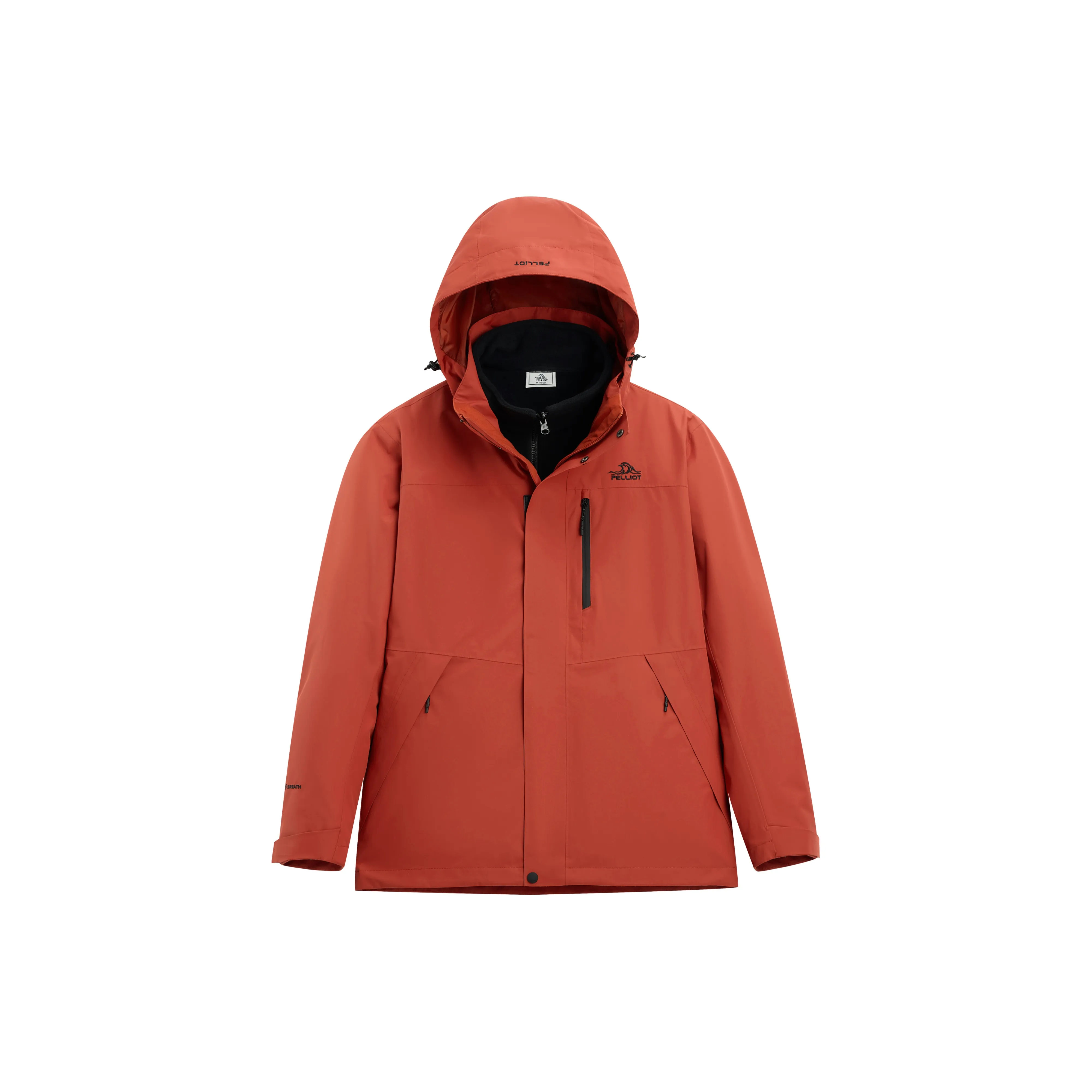 PELLIOT Water Resistant Windproof Breathable Wear Resistant Warm Water Repellent Rainproof Windbreaker Jacket Unisex