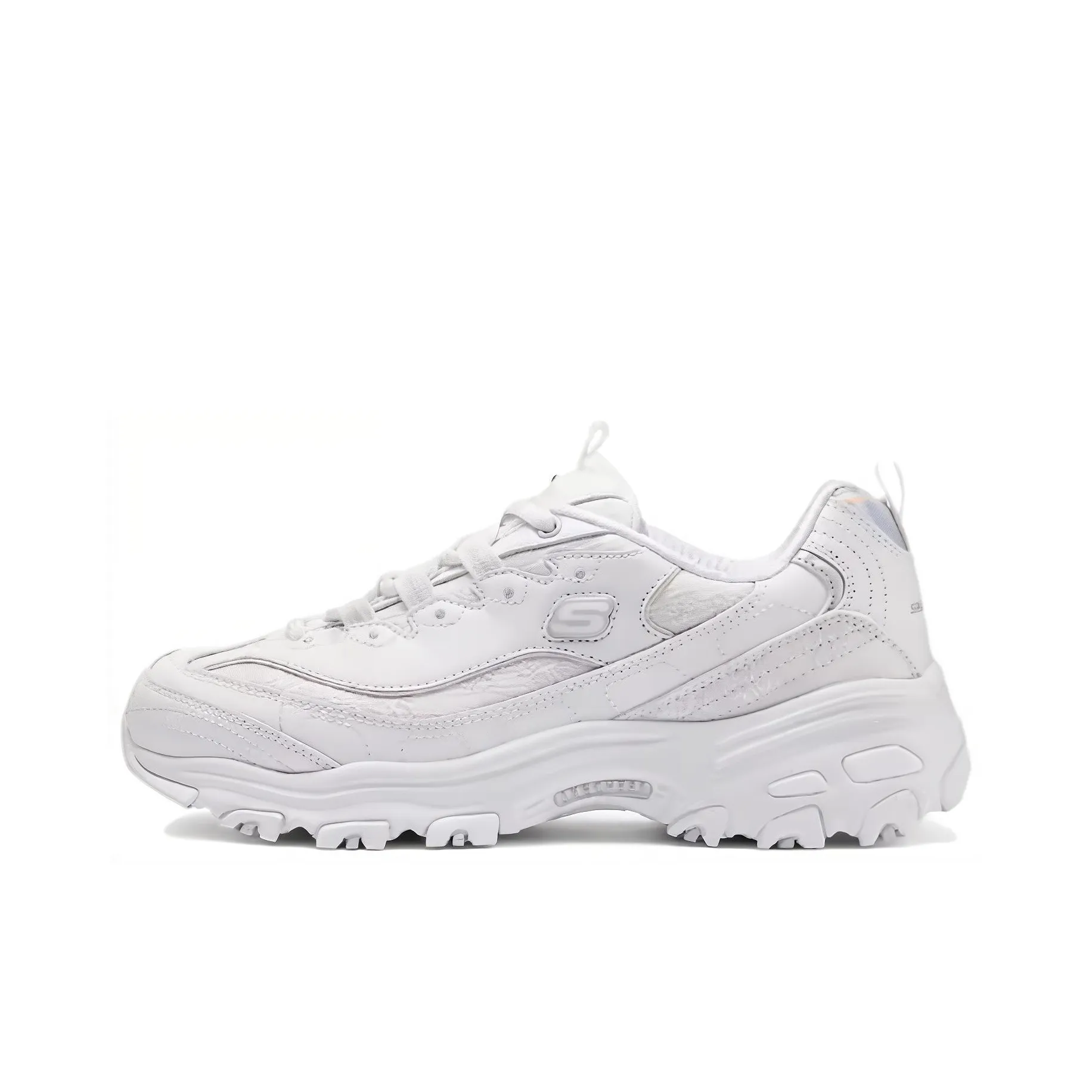 Skechers D'LITES 1,0 Амортизация Износостойкий Низкий Топ Повседневная Обувь Женская Белая