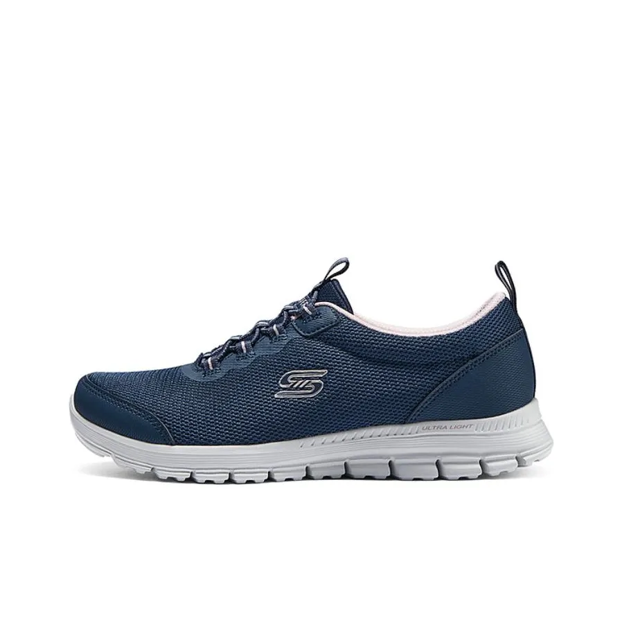 Skechers Амортизация Легкий Низкий Топ Casual Женский Морской Синий