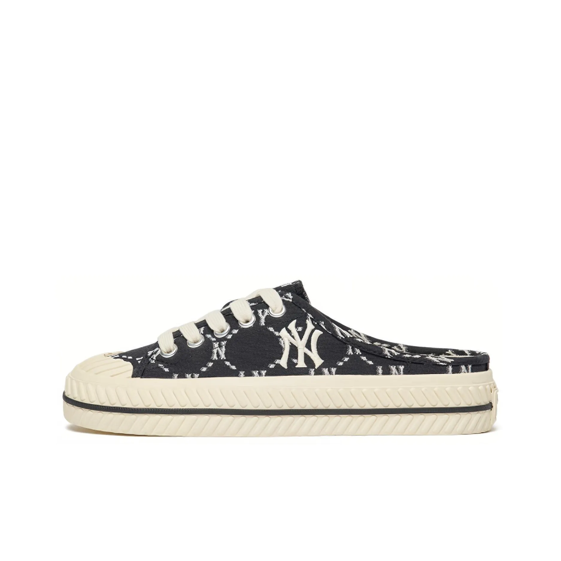 MLB Playball Mule Low Top Skateboard Shoes Unisex Black