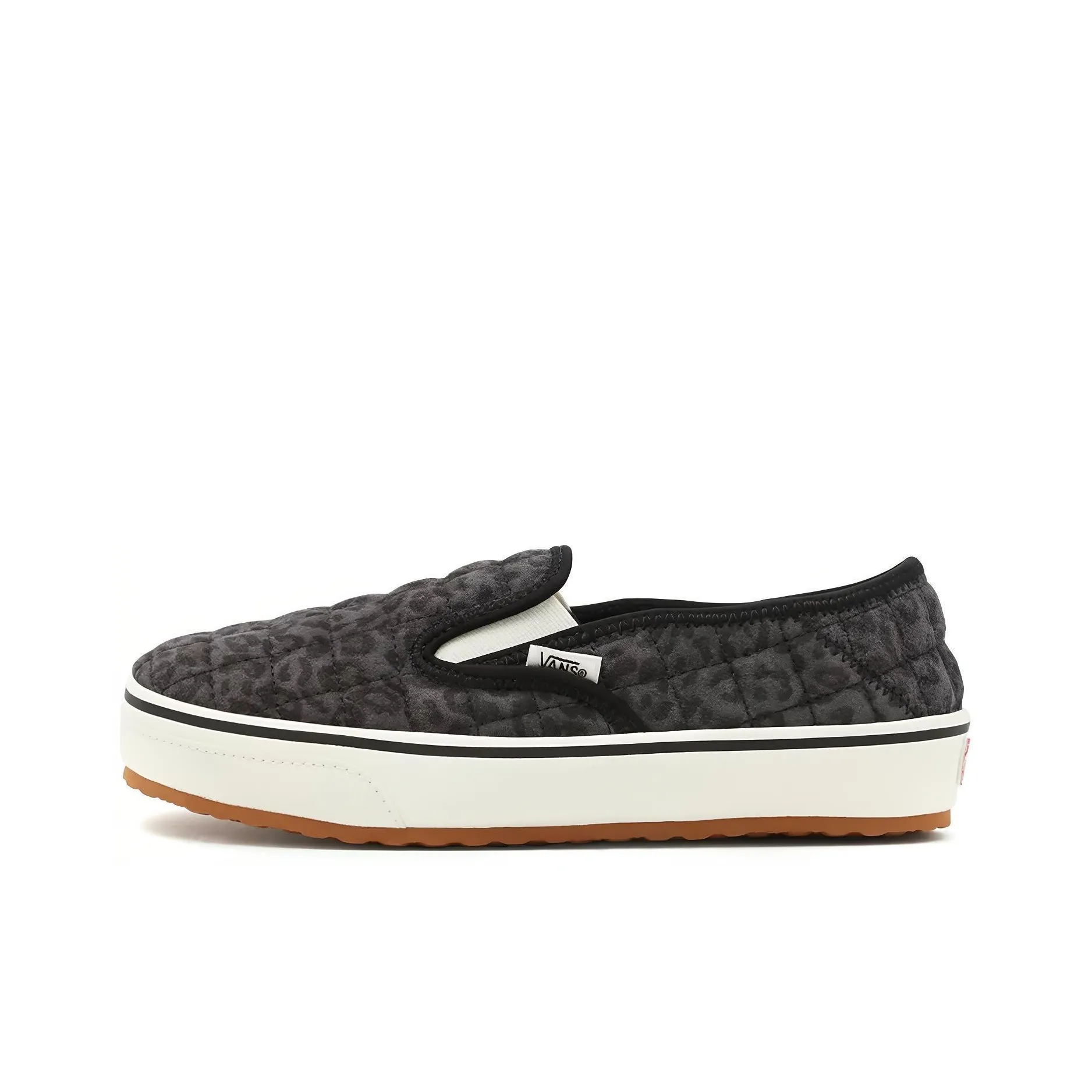 Vans Unisex Cheetah Slip Er 2 Low Top Sneakers Black/White
