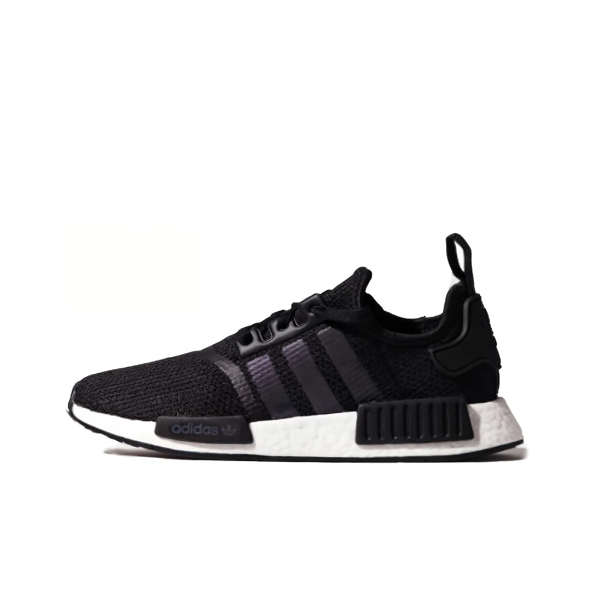 Adidas Originals NMD_R1 Slip Resistant Abrasion Resistant Низкий Топ Casual Унисекс Угольный Черный