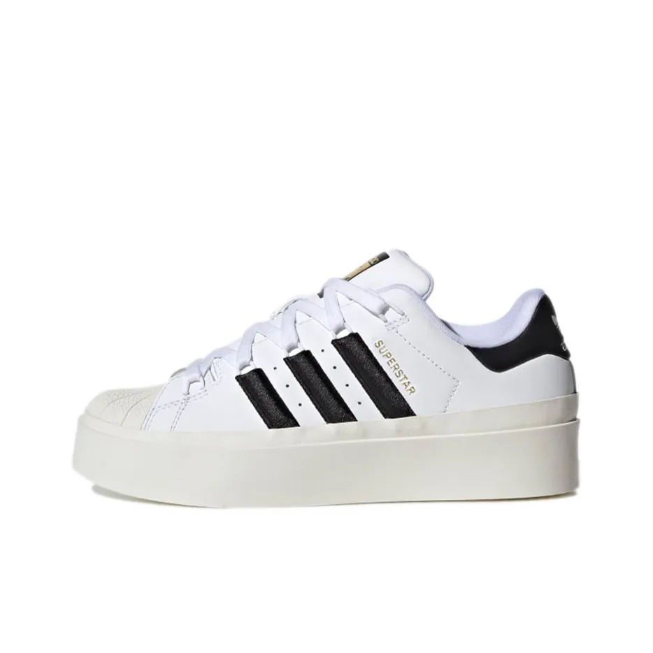 Adidas Originals Superstar Bonega Low Топ Кроссовки для скейтбординга Женские Белые Черные